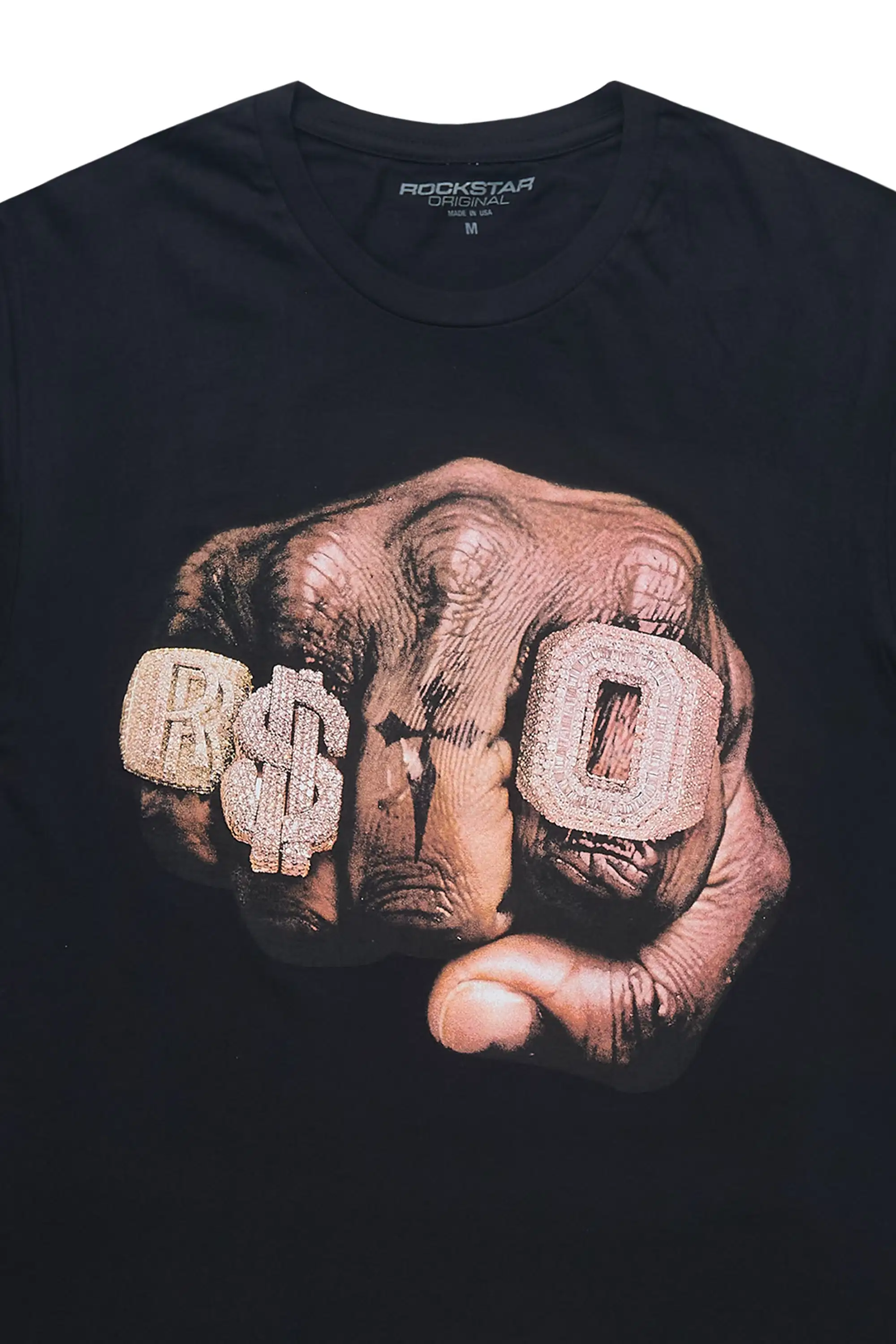 Janus 2.0 Black Oversized Graphic T-Shirt - Image 5