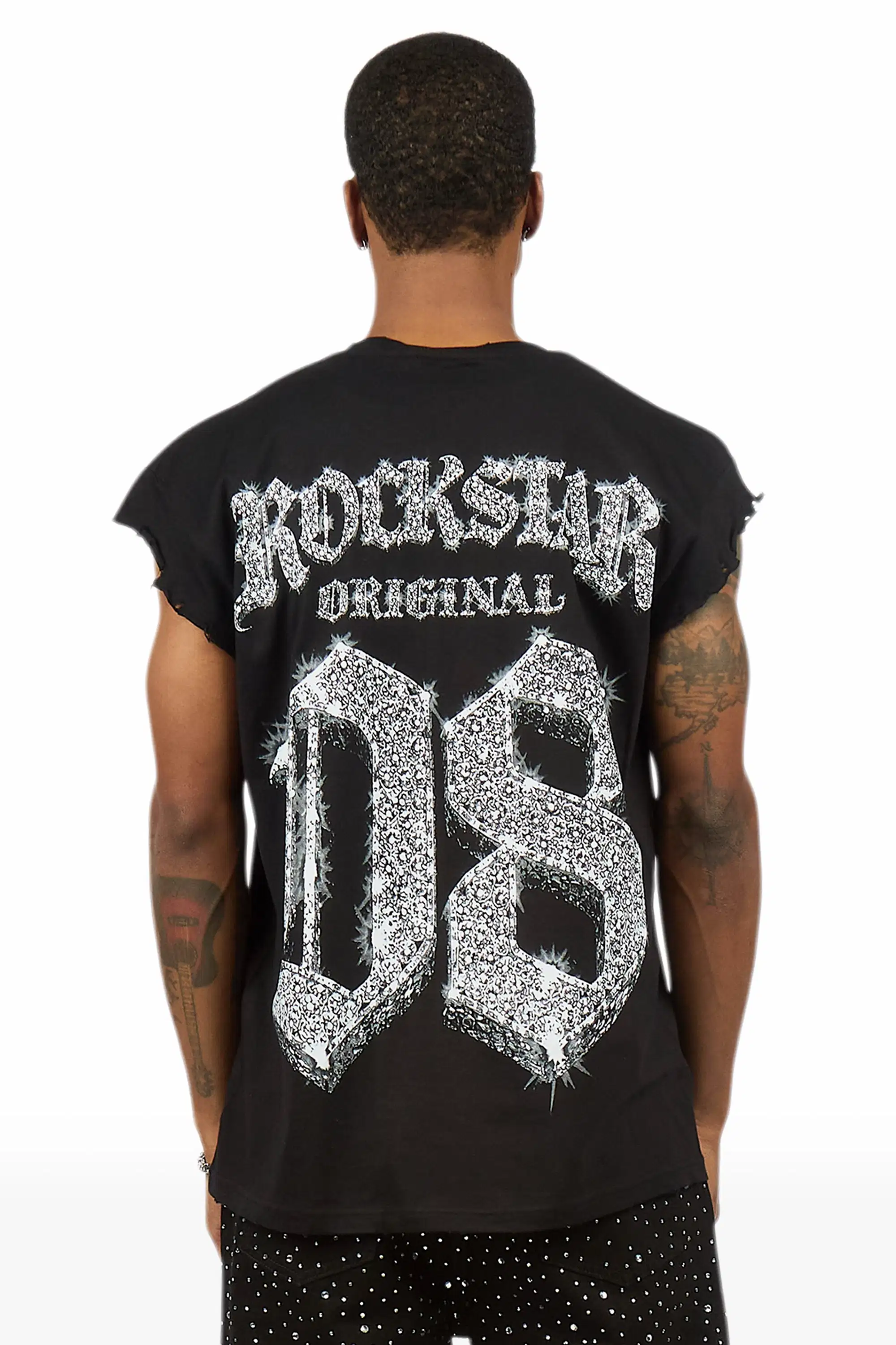Noctis Black Cut off Tee - Image 6