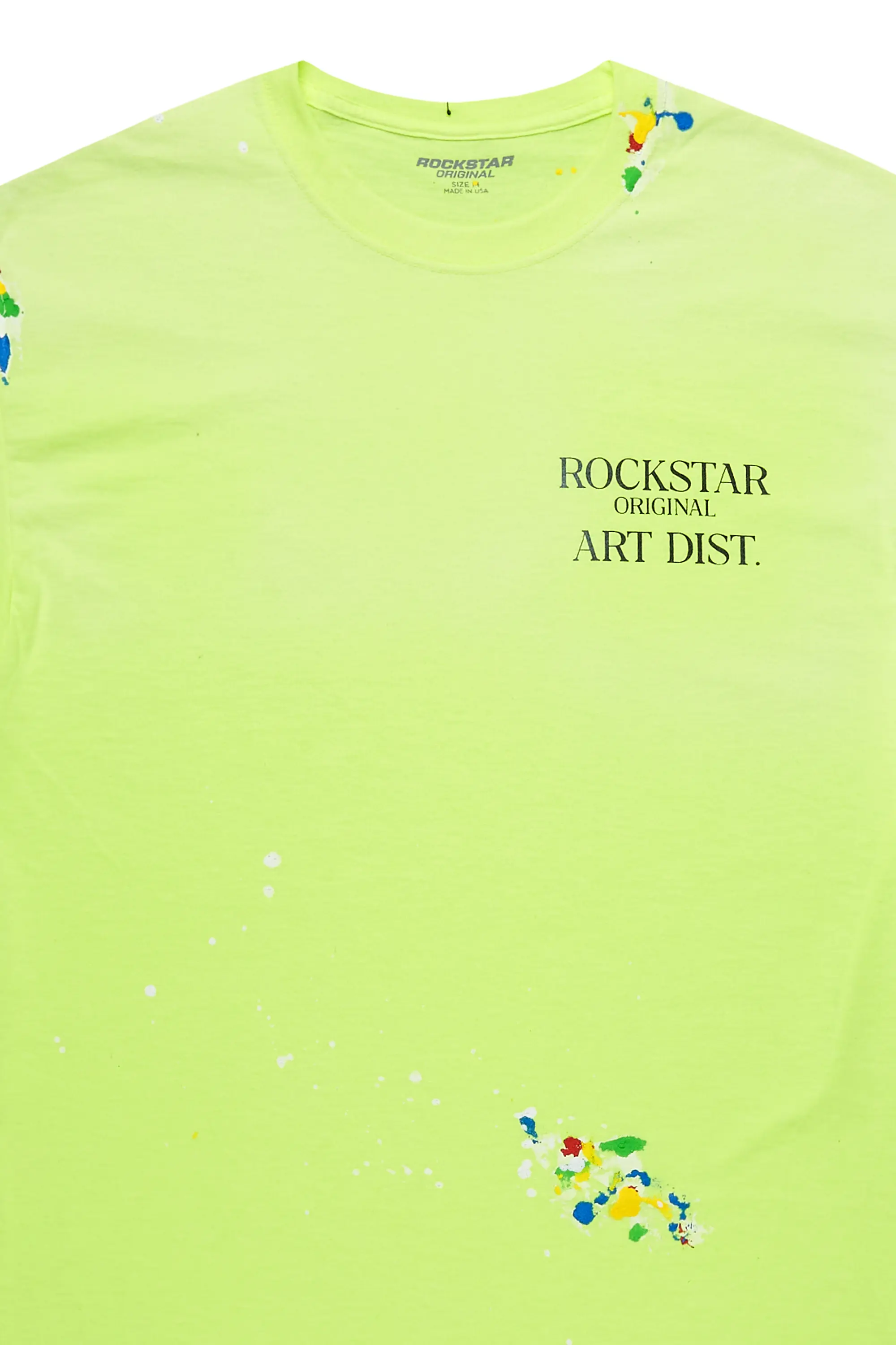 Palmer Neon Yellow Graphic T-Shirt - Image 7