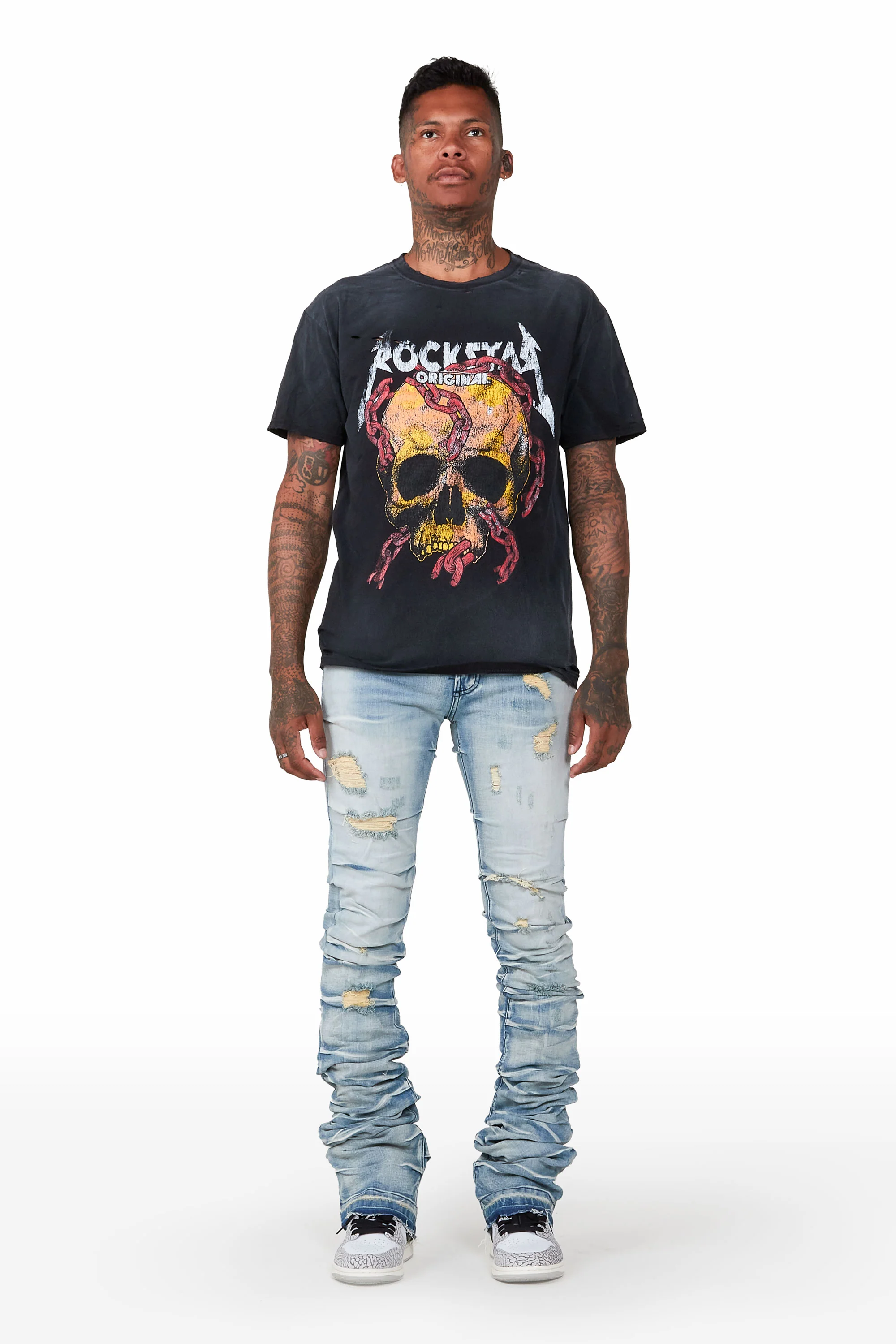 Clester Black Graphic T-Shirt - Image 3