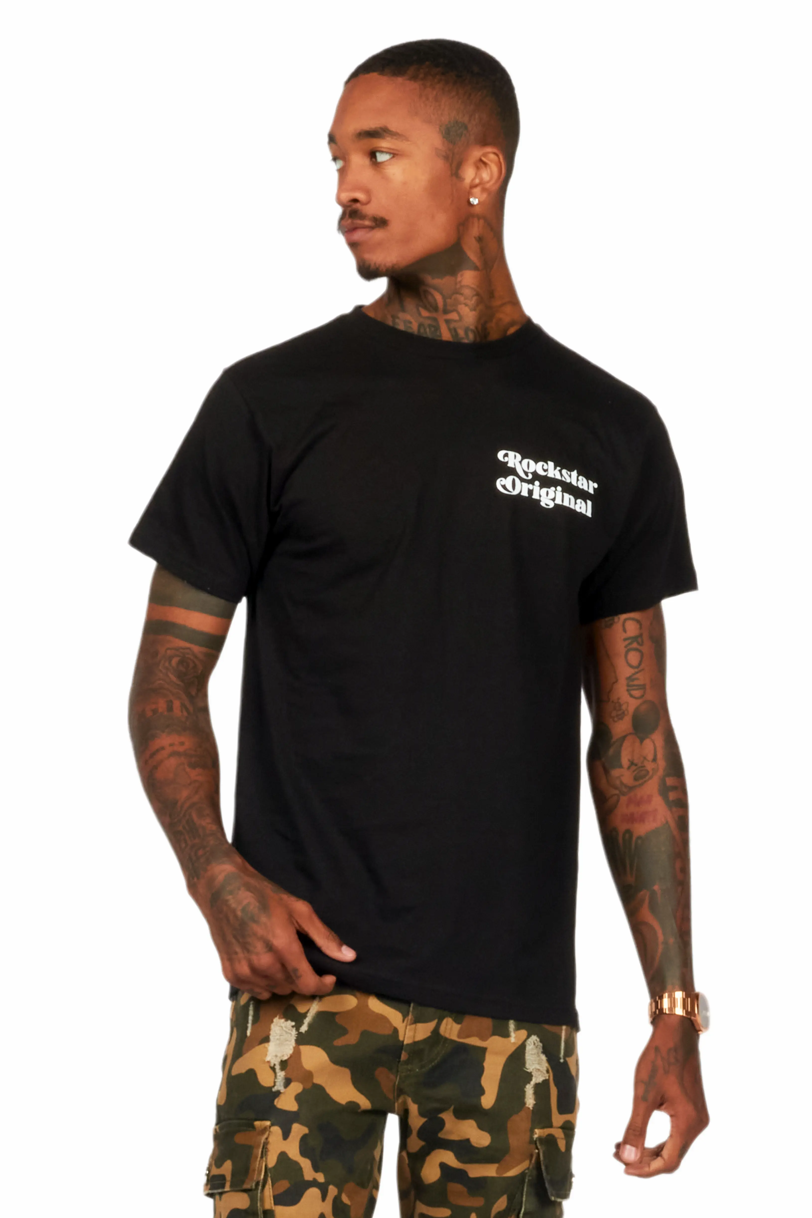 Diamo Black/White Graphic T-Shirt - Image 5