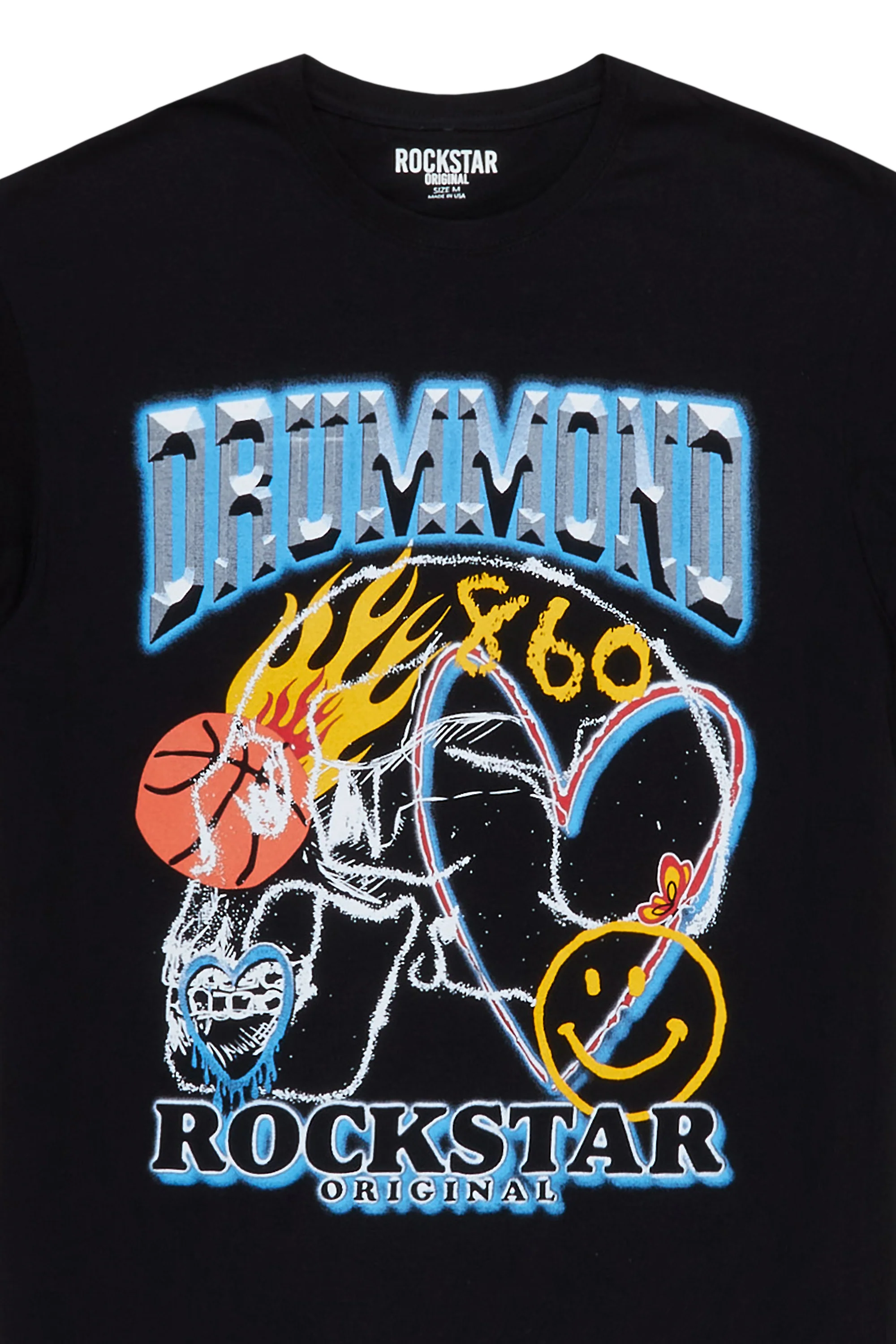 Drummond Black Graphic T-Shirt - Image 2