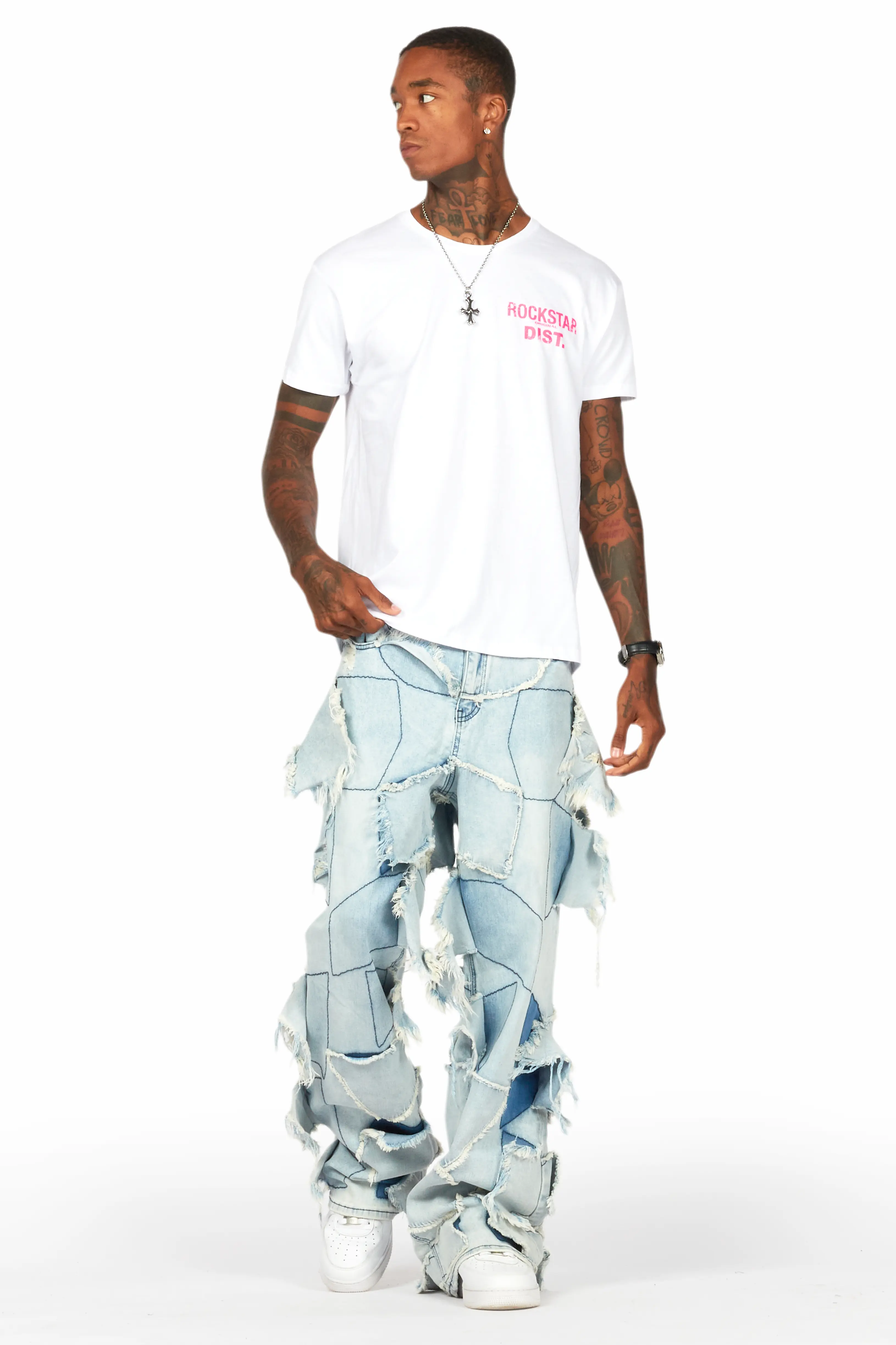 Lake White/Pink Graphic T-Shirt - Image 2