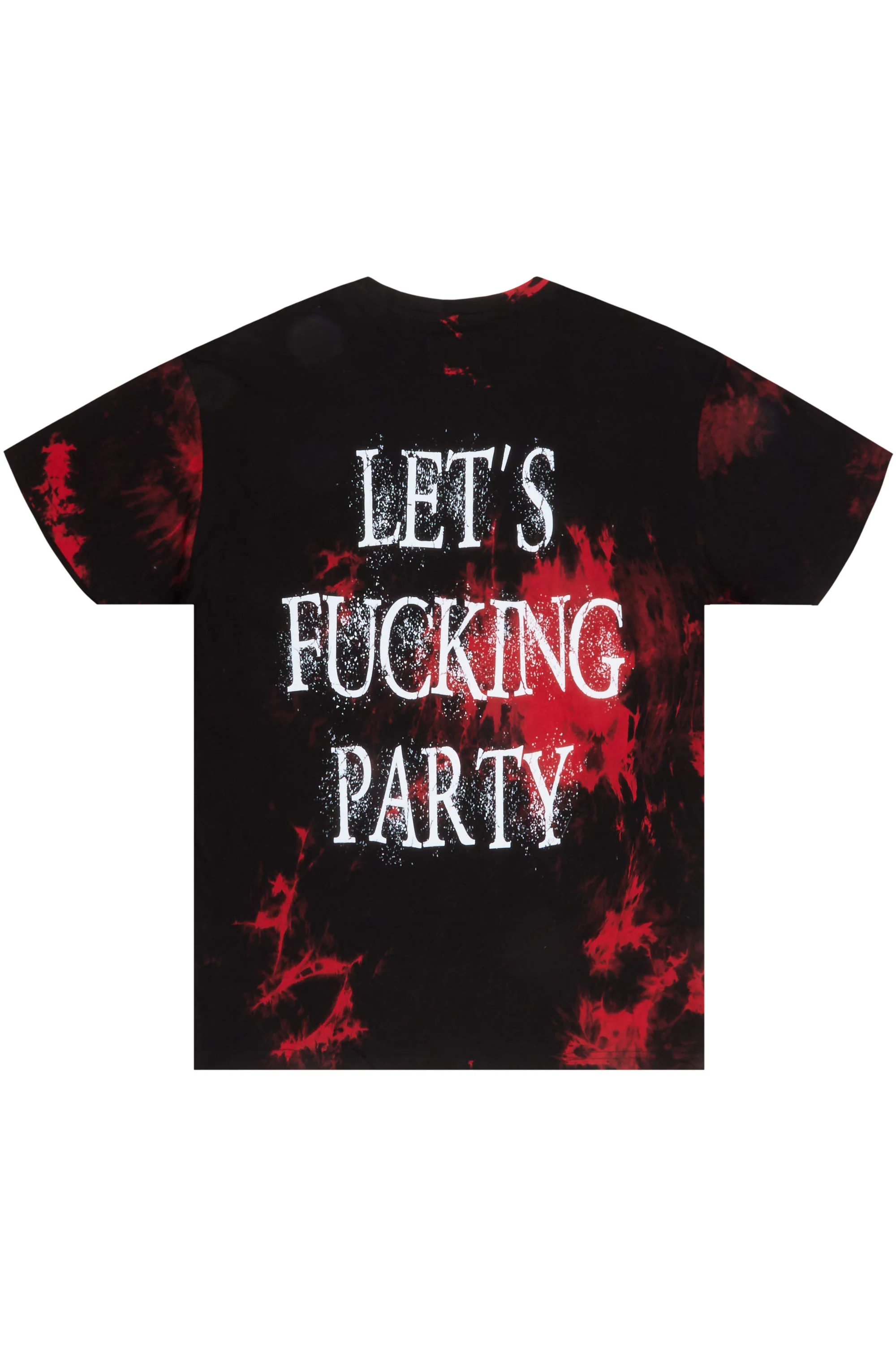 Daxton Tie Dye T-Shirt-Red - Image 3