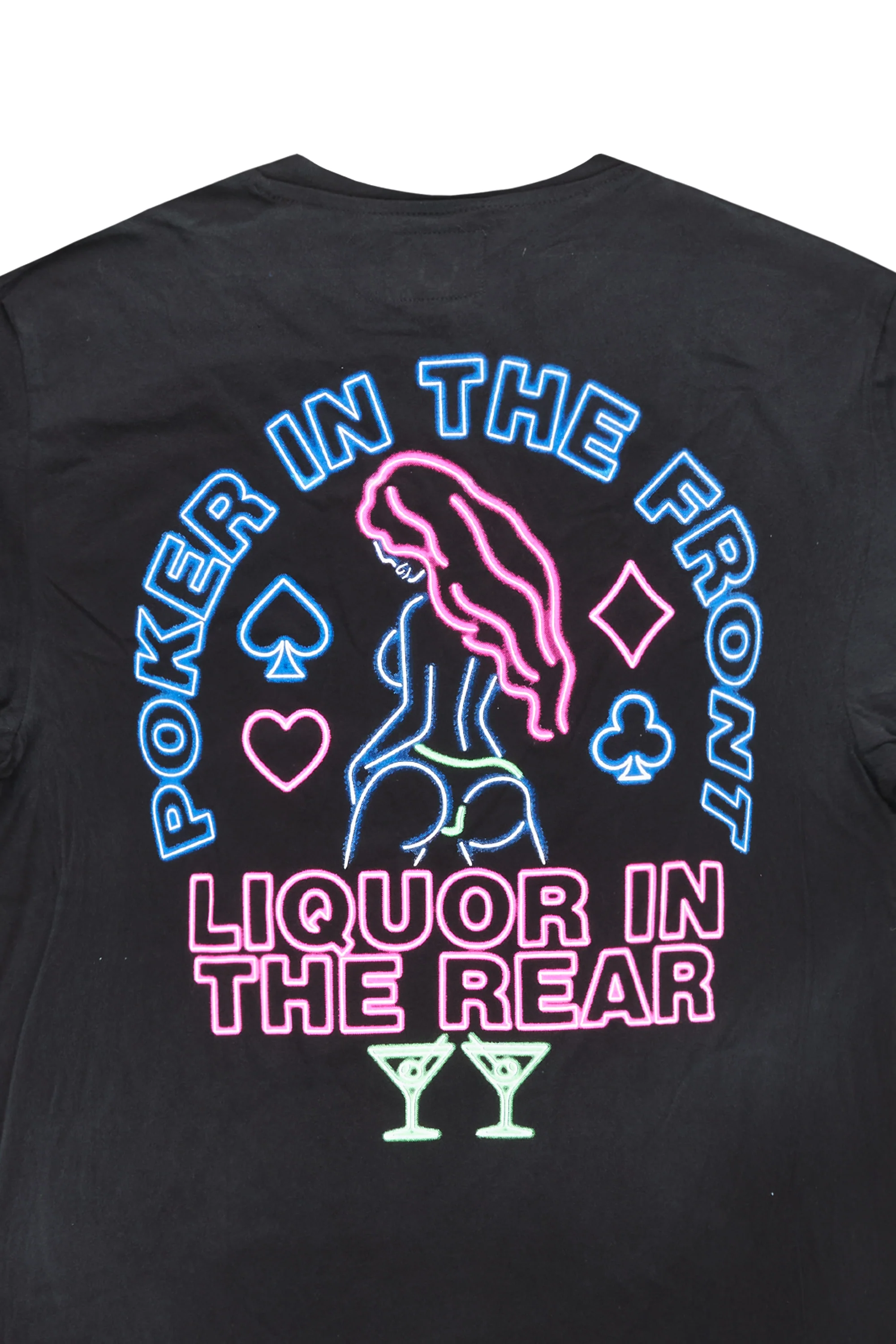 Plaeboy Black Graphic T-Shirt - Image 3