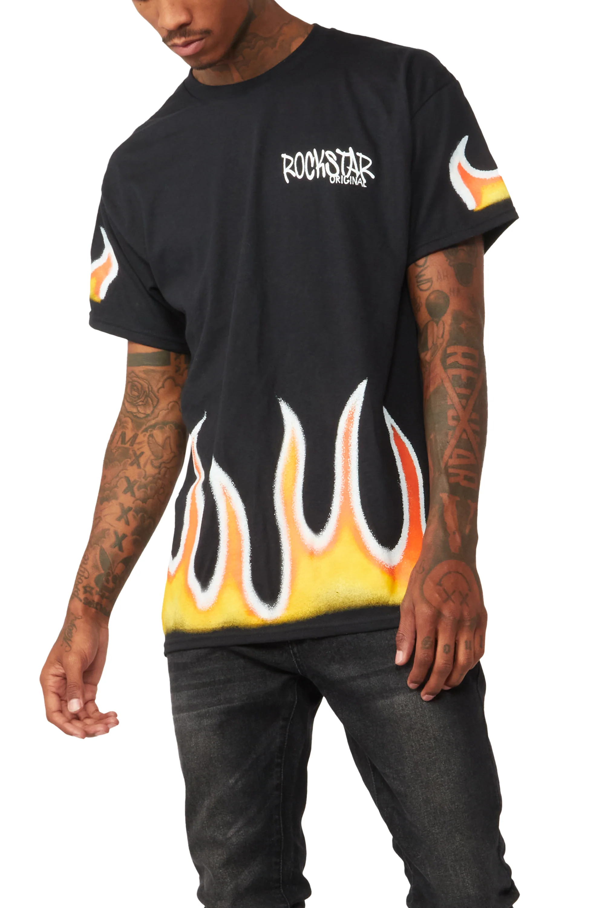 Leporche Black Graphic T-Shirt - Image 8