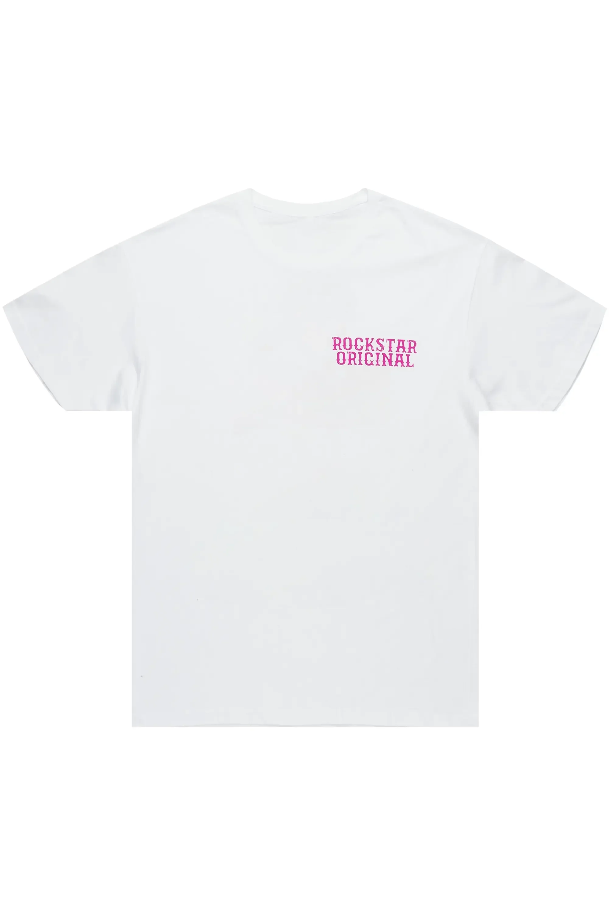 Posse White/Pink Graphic T-Shirt - Image 3