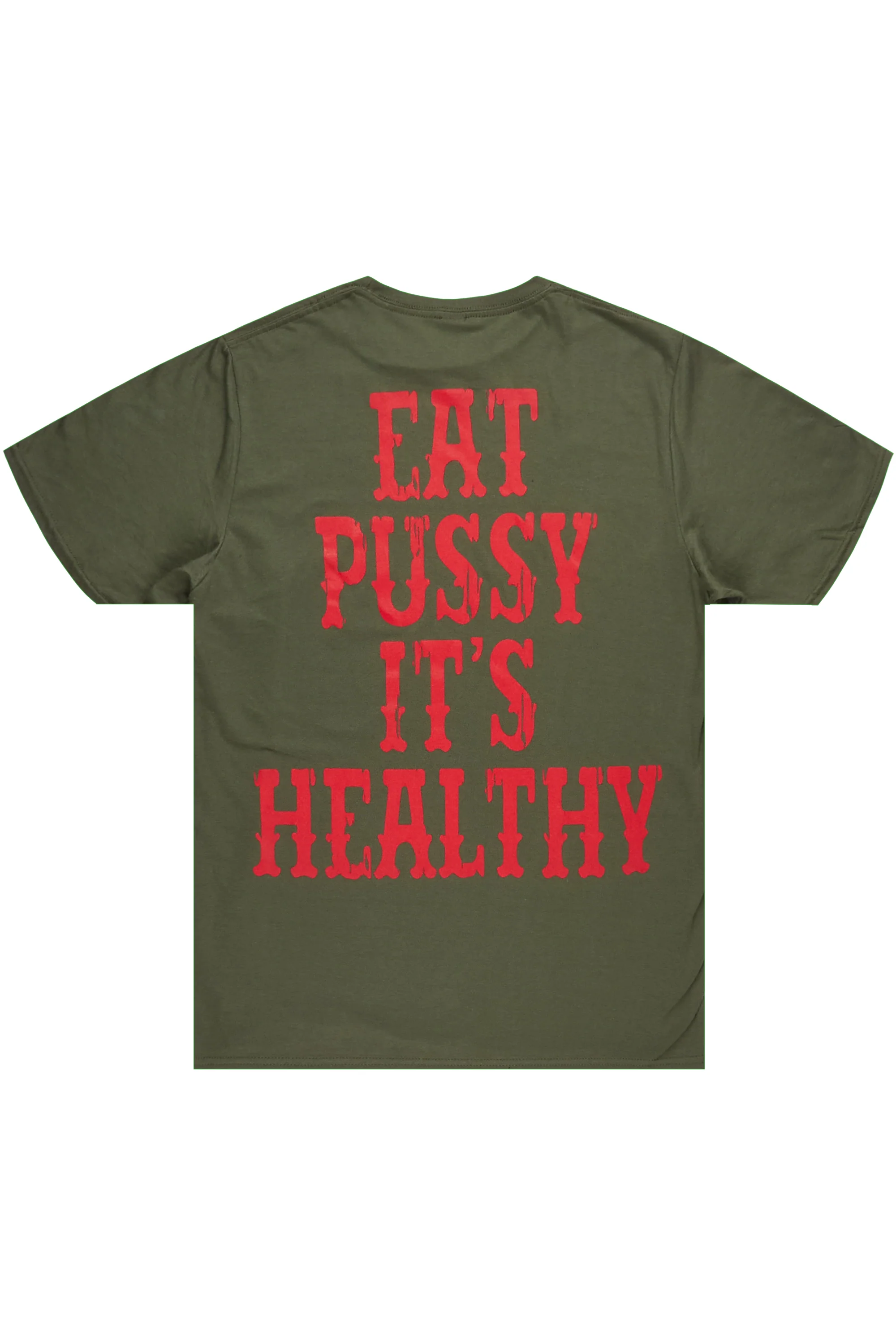 Posse Olive/ Red Graphic T-Shirt