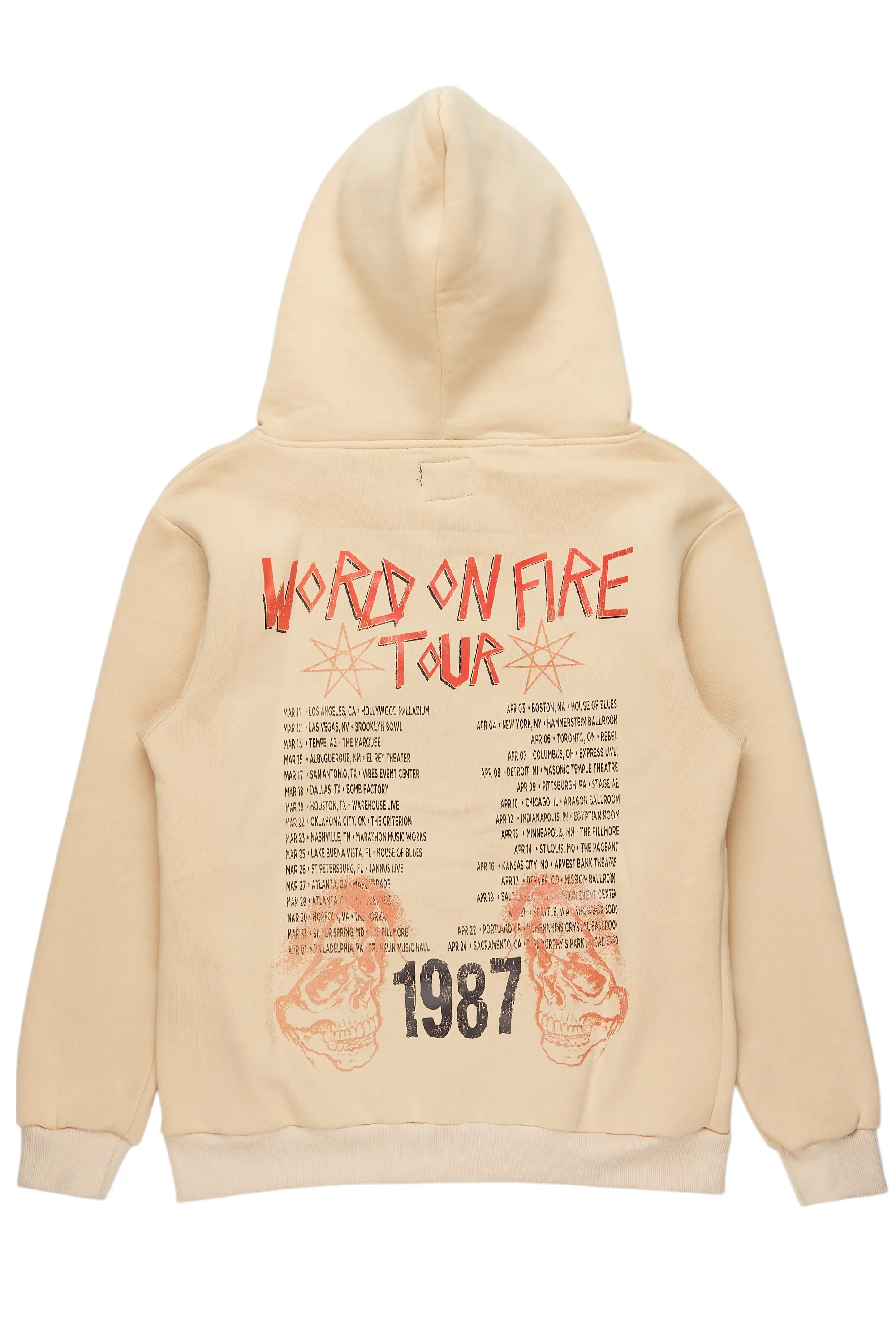 Barrett Beige Graphic Hoodie - Image 3