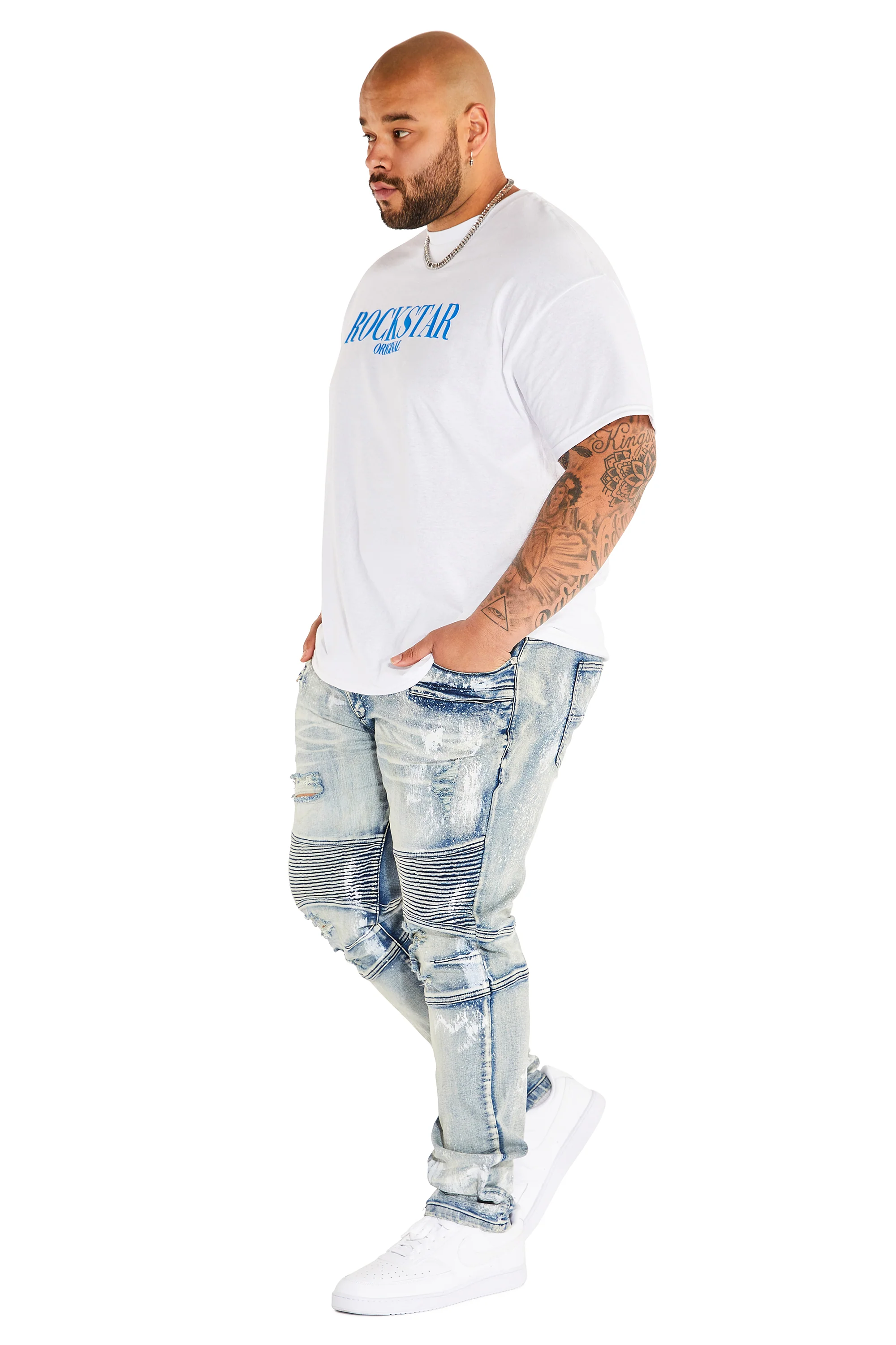 Octavio Printed T-Shirt-White - Image 10