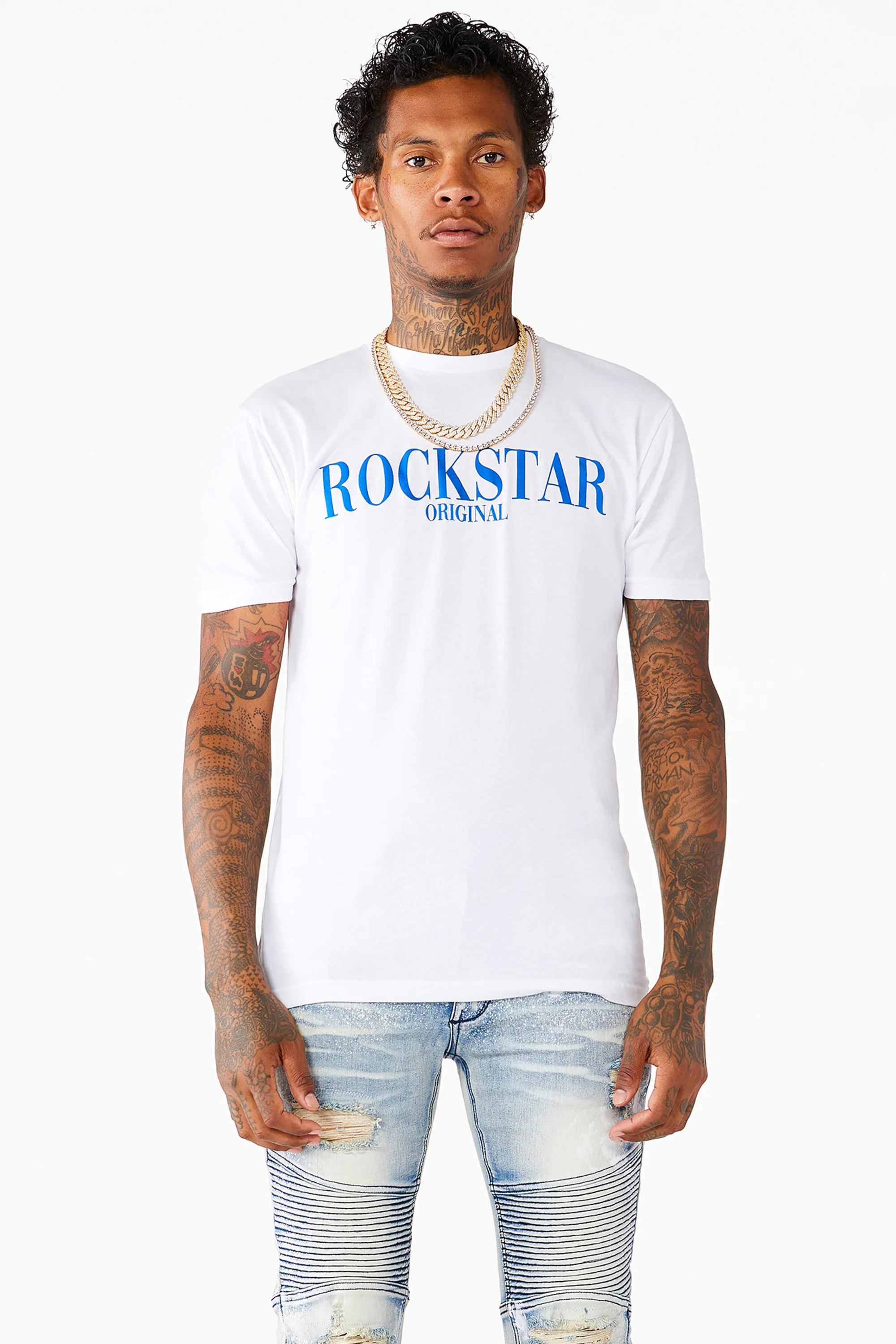 Octavio Printed T-Shirt-White - Image 3