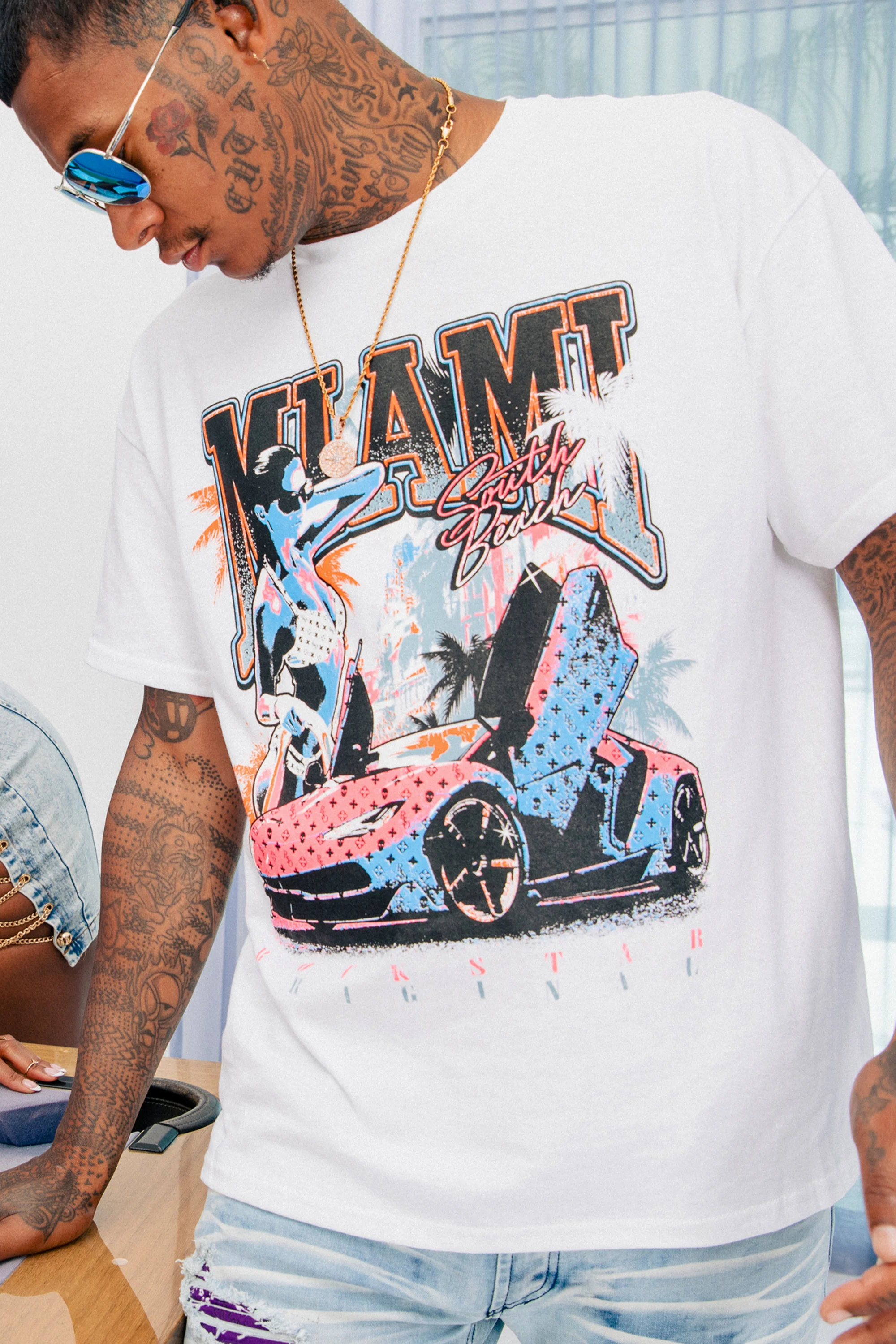 Drexell Graphic T-Shirt-White - Image 2