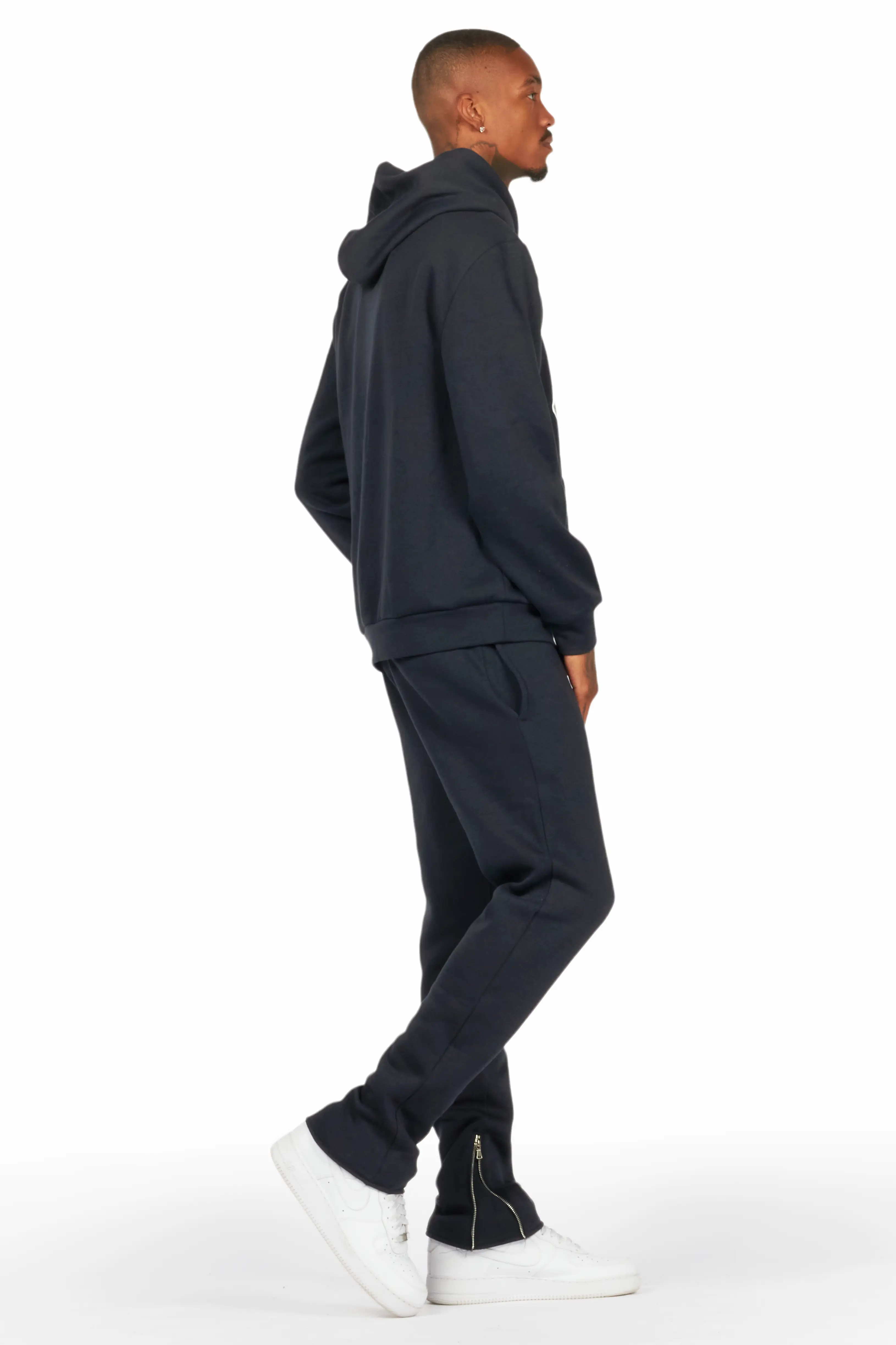 Wayan Charcoal Graphic Hoodie Track Set - Image 3