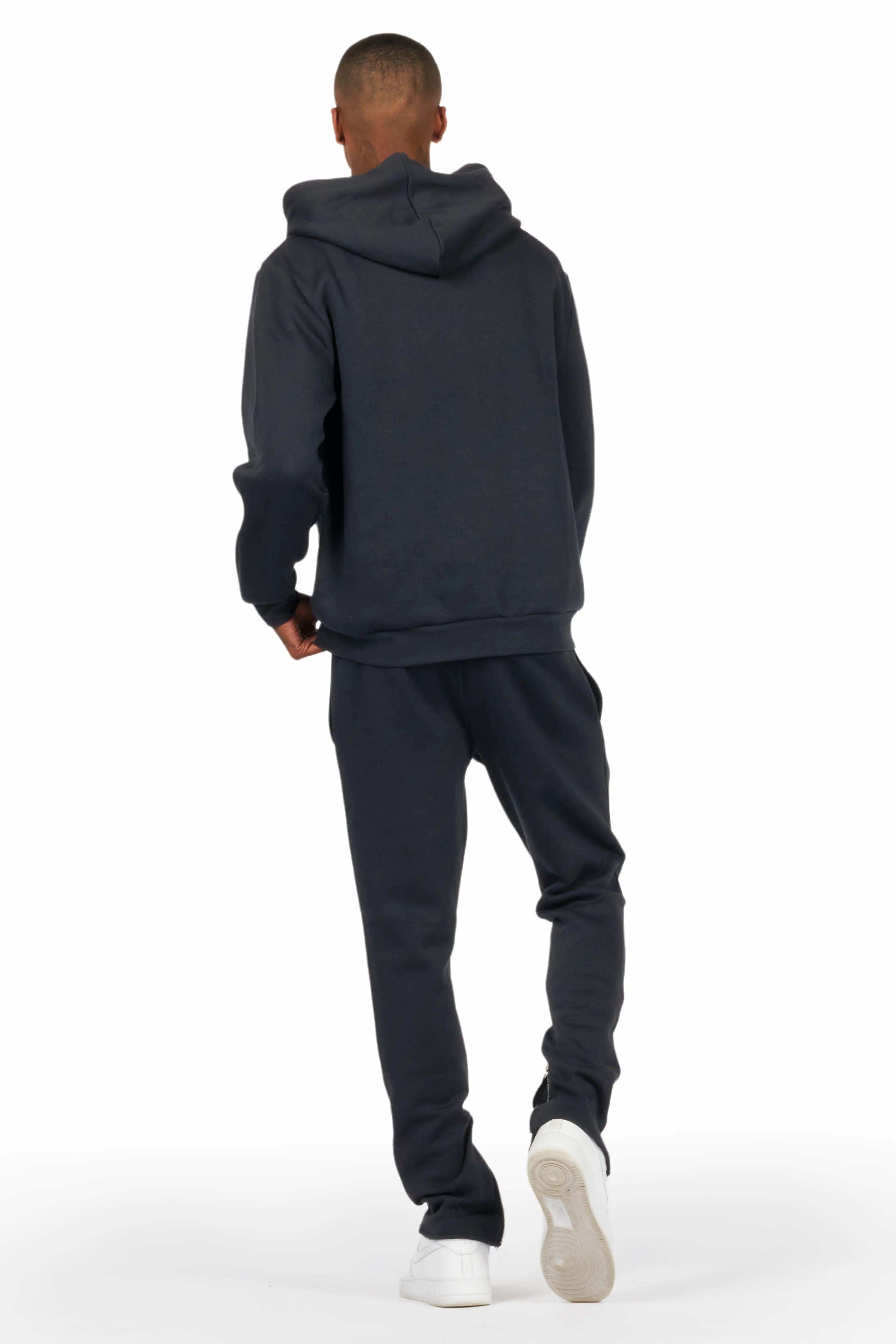 Wayan Charcoal Graphic Hoodie Track Set - Image 4