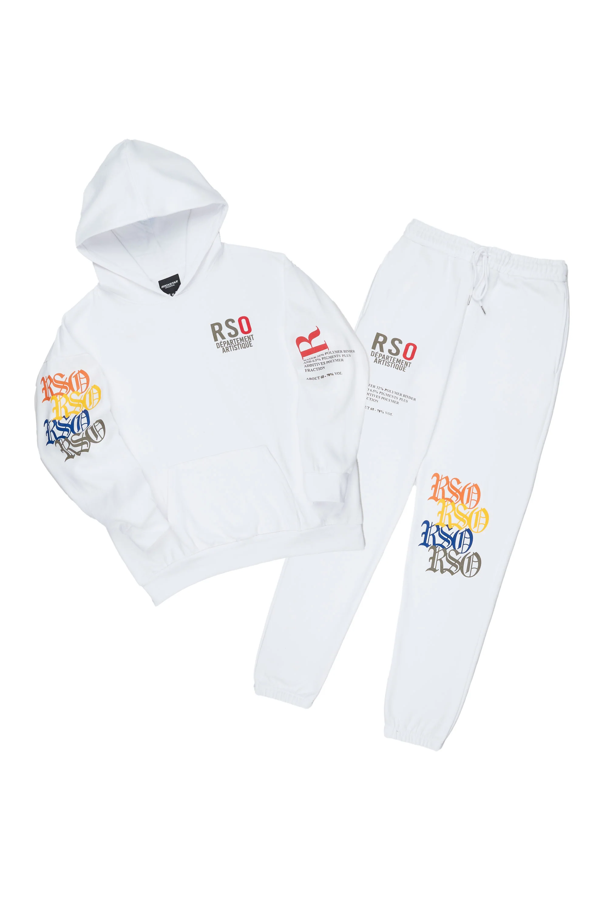 Payshins White Hoodie Trackset