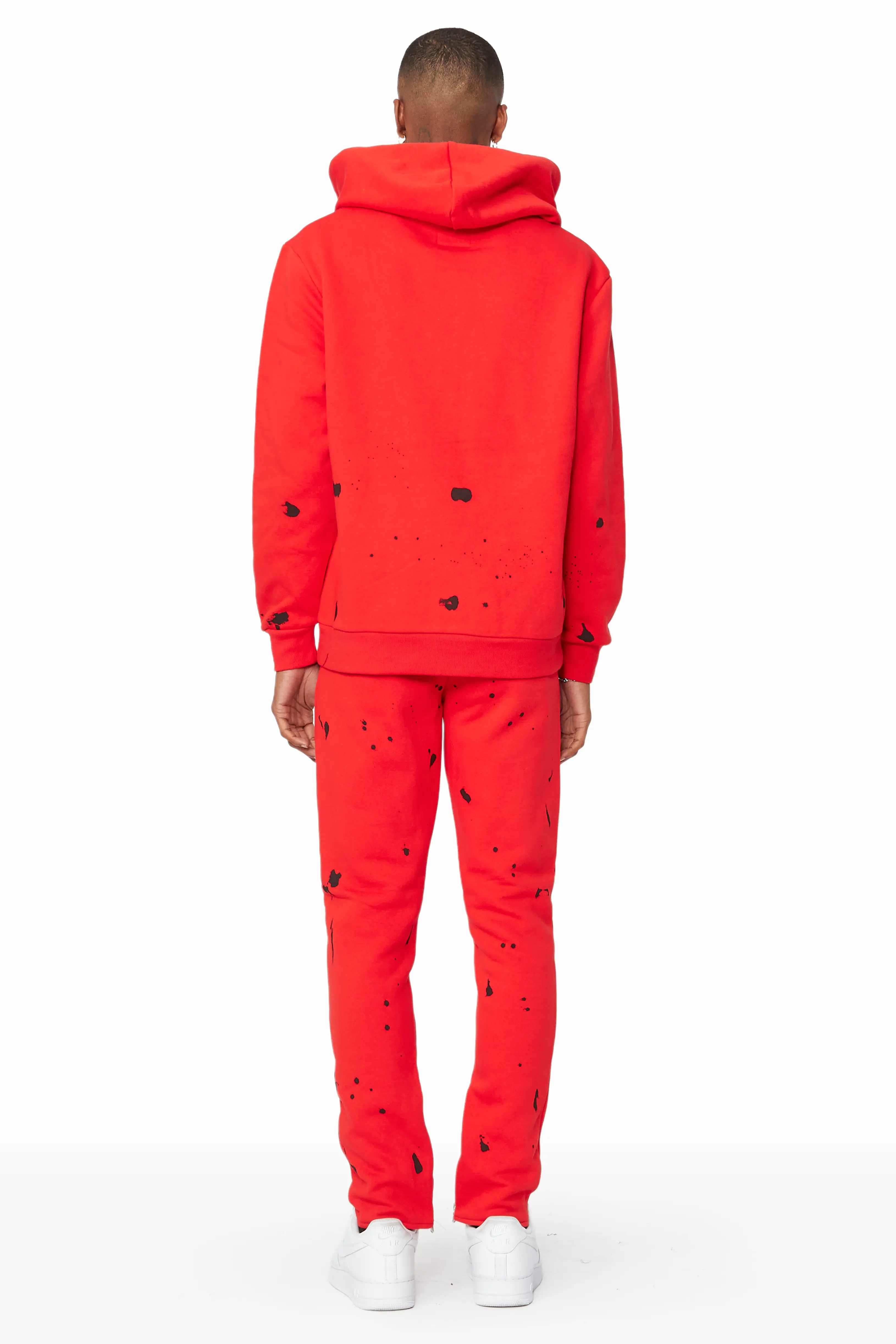 Raffer Red Slim Fit Track Set - Image 5