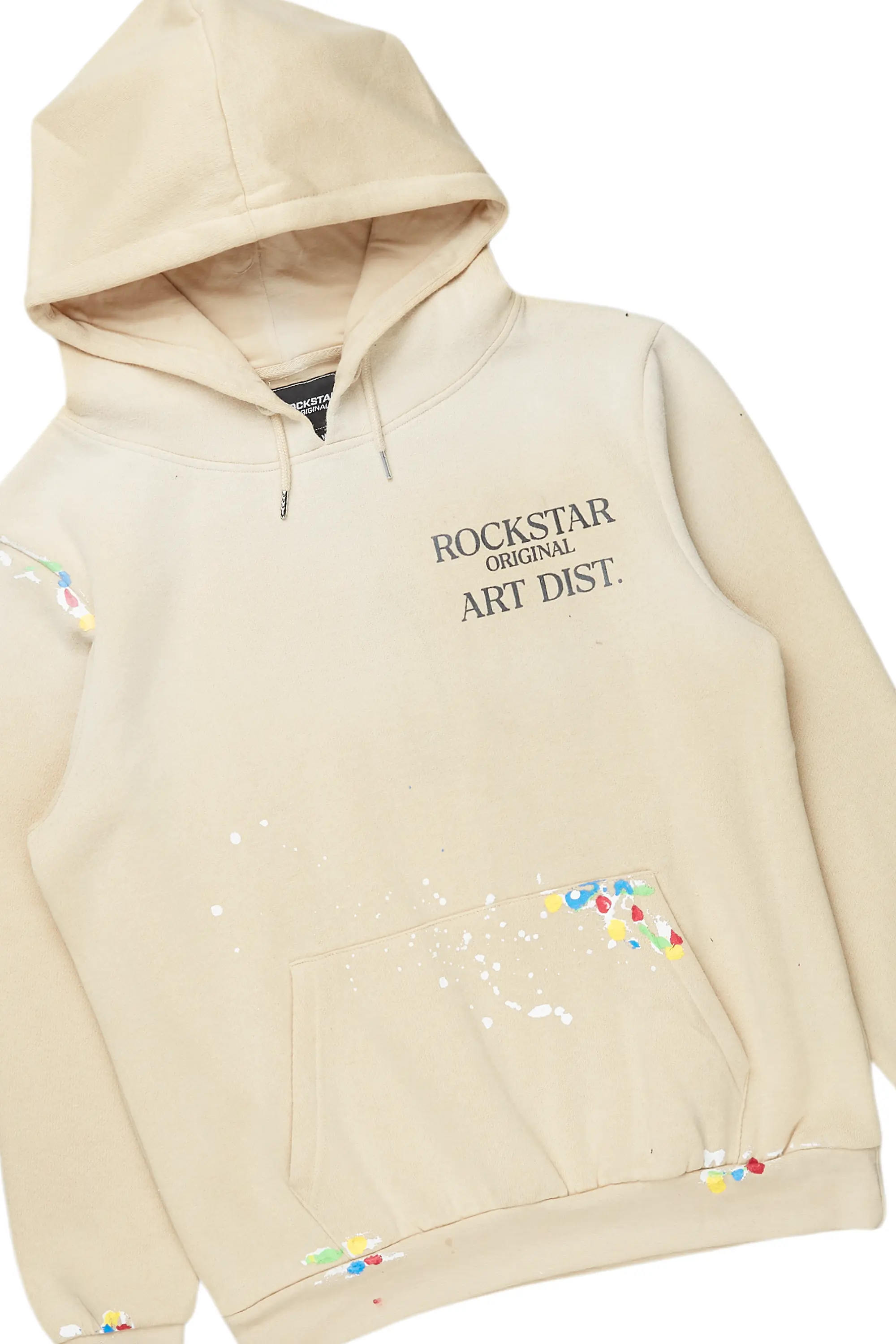Rockstar Art Dist. Beige Slim Fit Track Set - Image 7