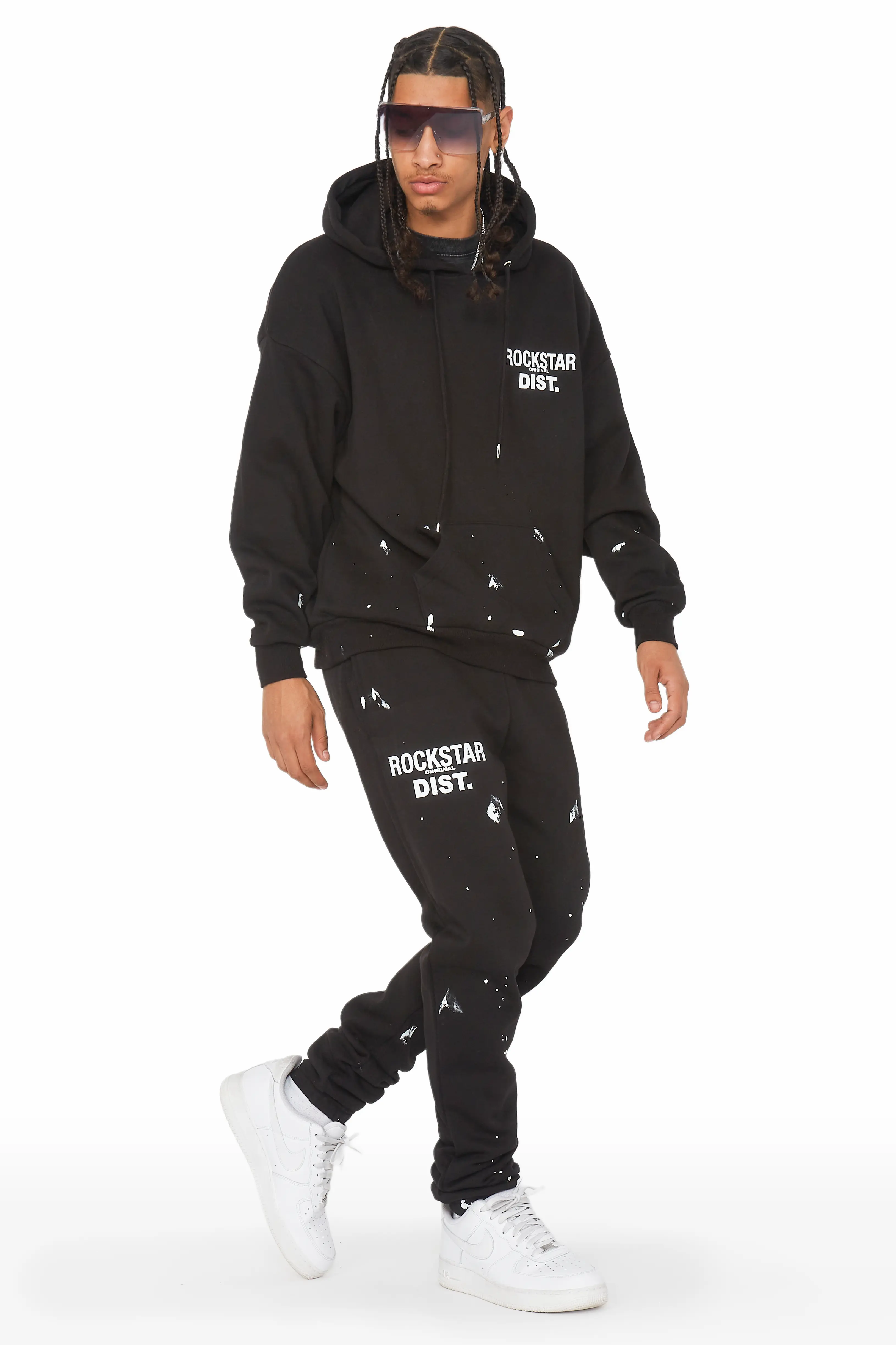 Raffer Black Relaxed Fit Track Set - Image 2