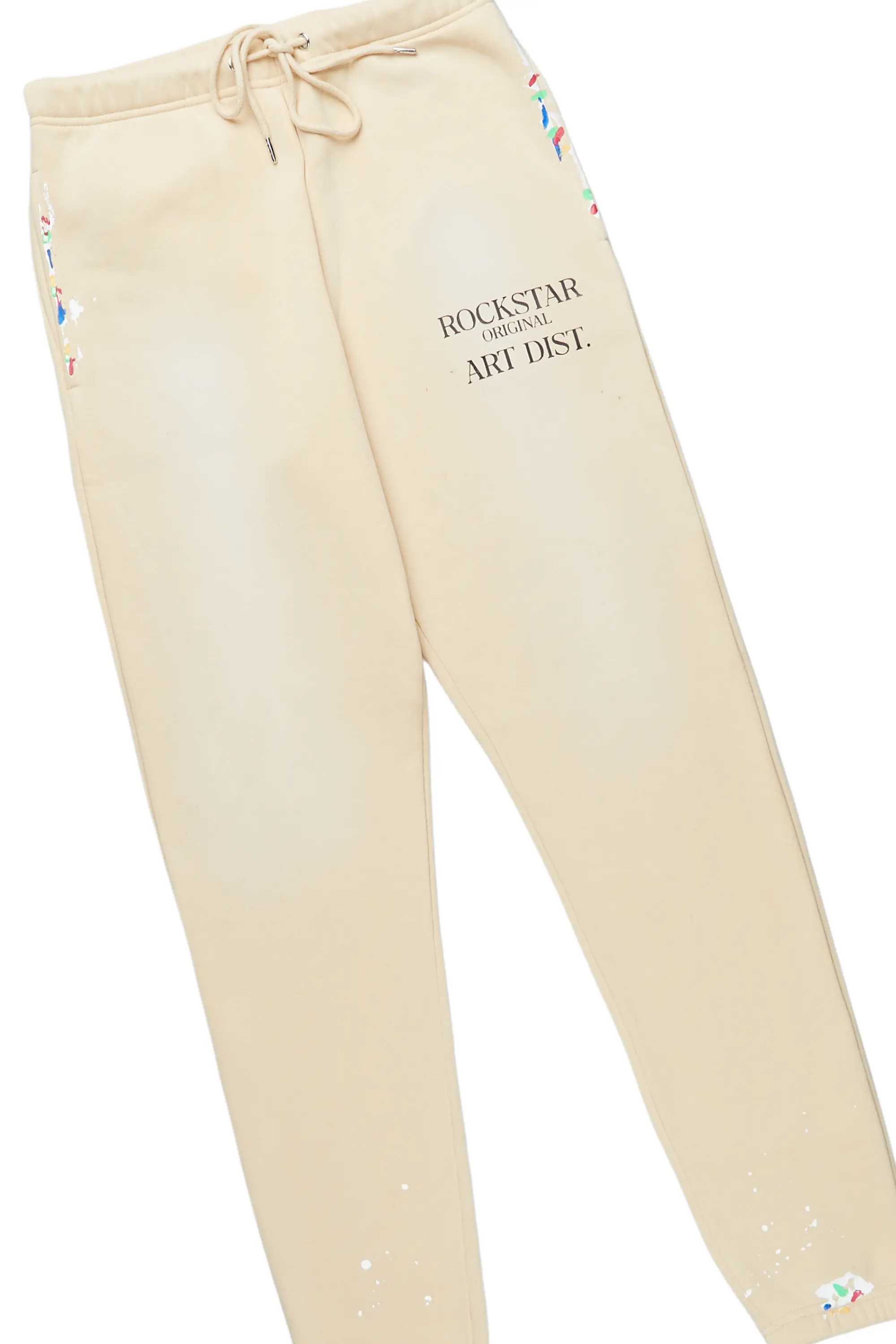 Rockstar Art Dist. Beige Relaxed Fit Track Set - Image 7