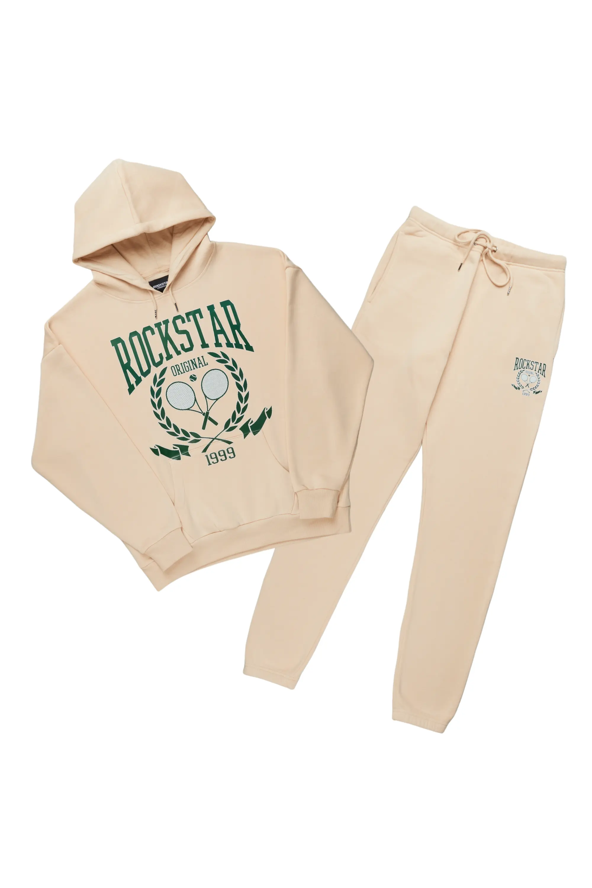 Albie Beige Relaxed Fit Track Set - Image 2