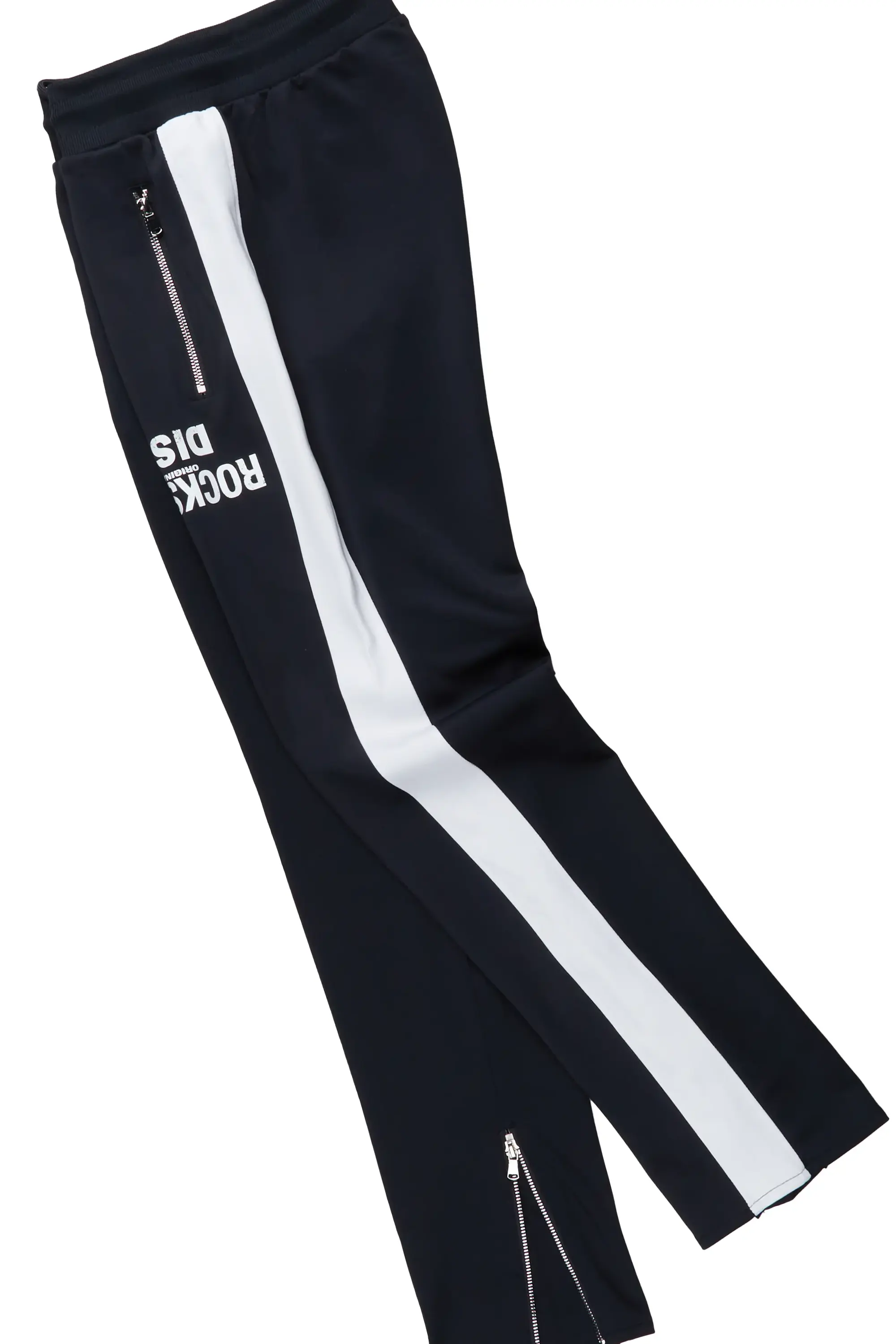 Dist. Town Black Slim Fit Tricot Track Set - Image 10
