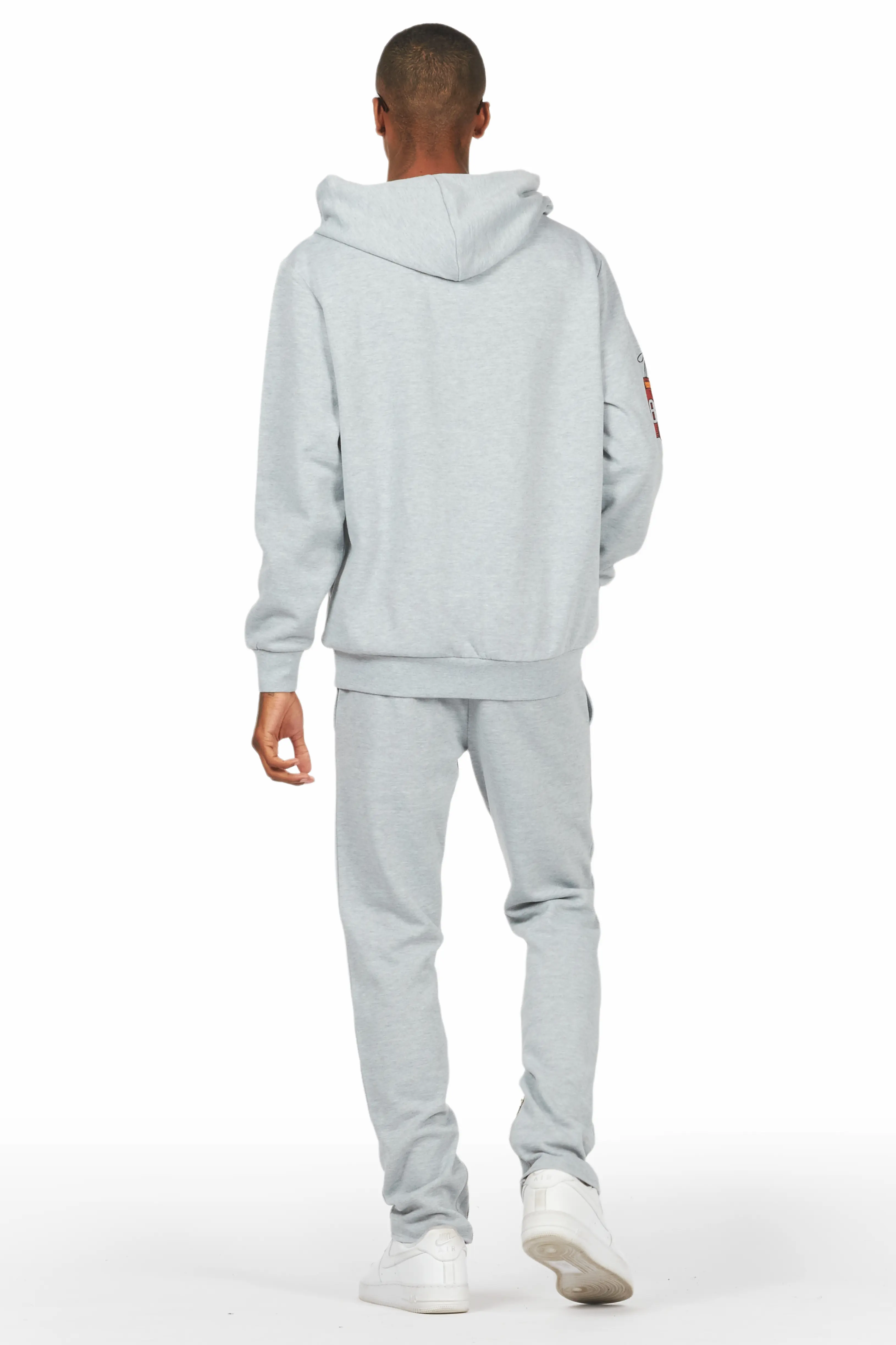 Alaric Heather Grey Slim Fit Track Set - Image 4