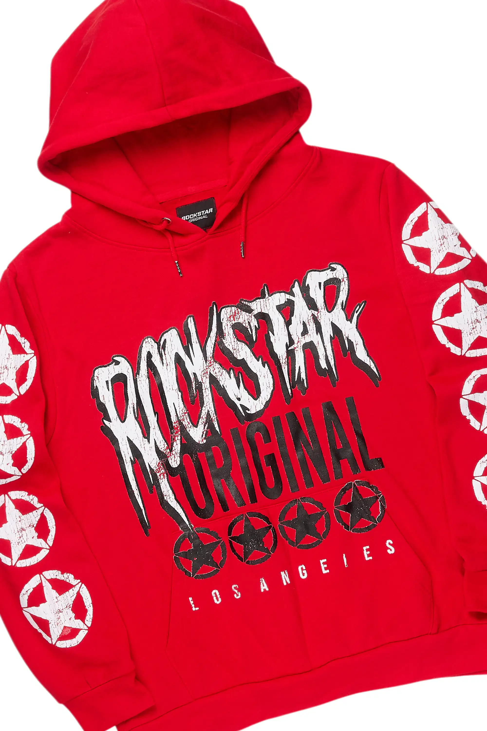 Wizzurd Red/Black Hoodie/Baggy Stacked Track Set - Image 6