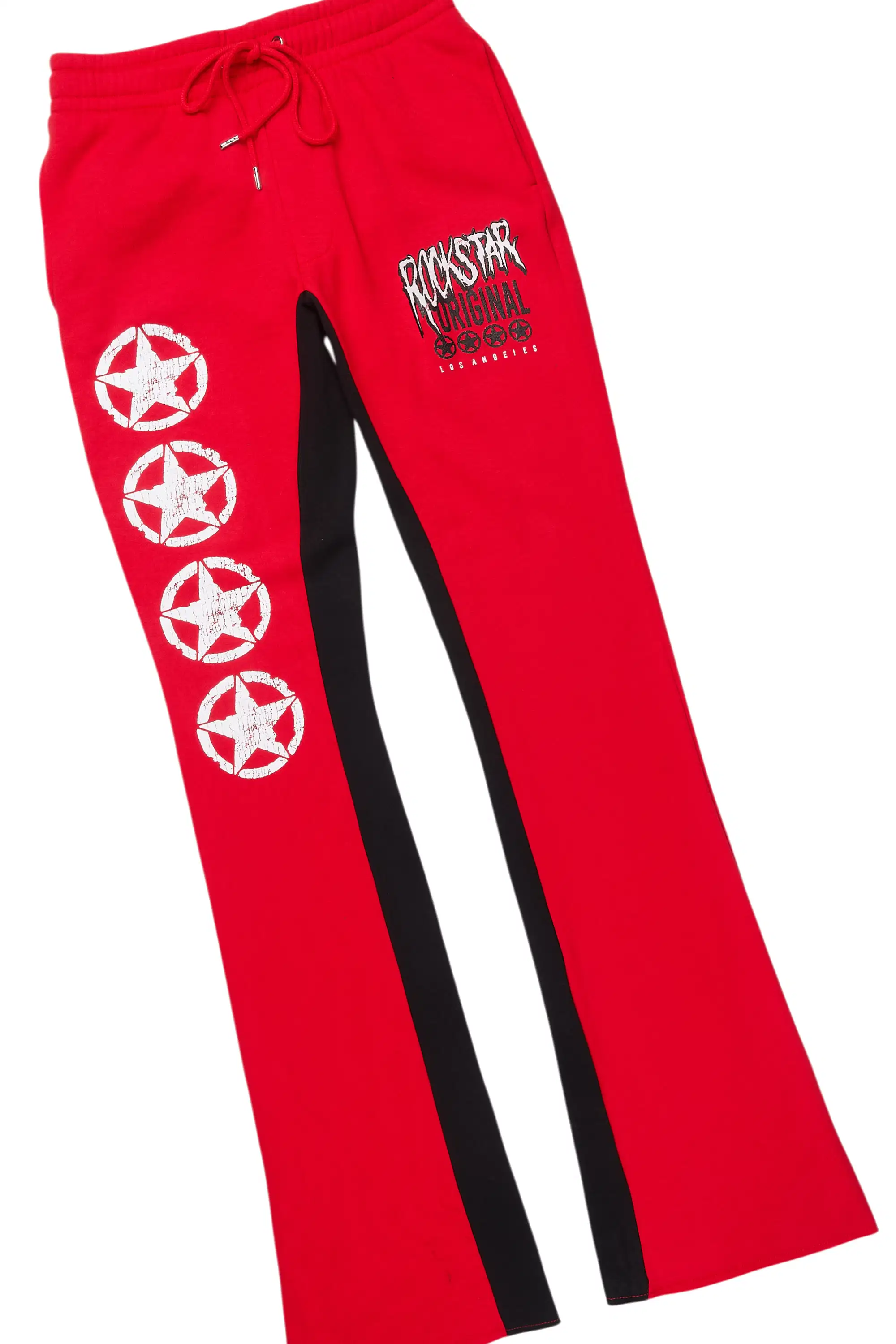 Wizzurd Red/Black Hoodie/Baggy Stacked Track Set - Image 7
