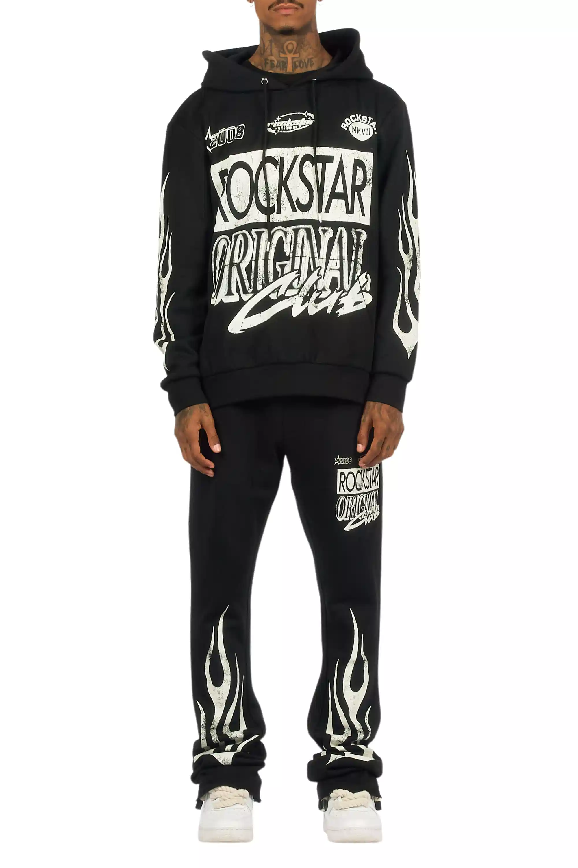 Rylok Black Hoodie Stacked Track Set - Image 10