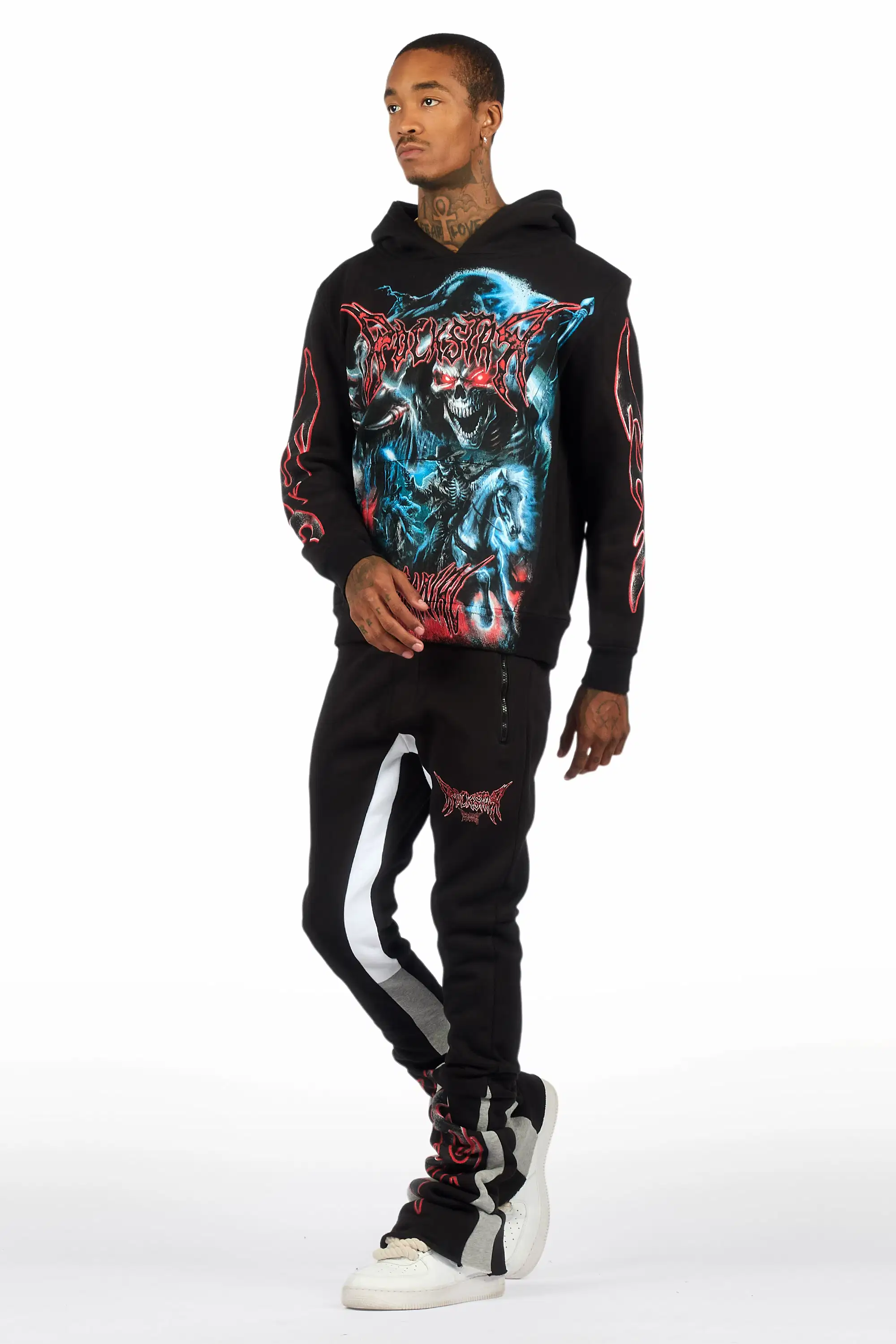 Rix Black/Multi Hoodie/Super Stacked Track Set - Image 6