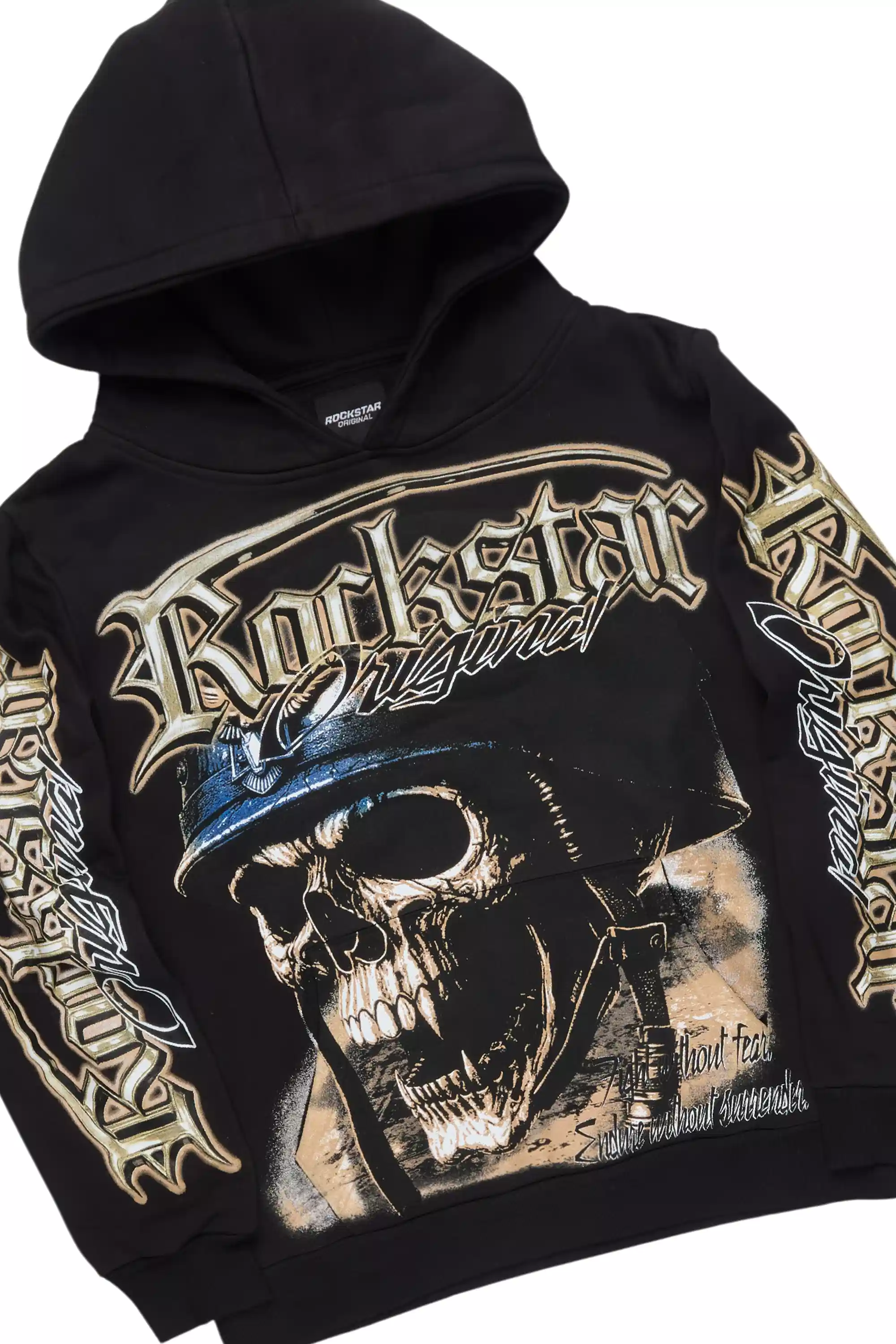 Kyce Black/Beige Hoodie/Super Stacked Track Set - Image 8