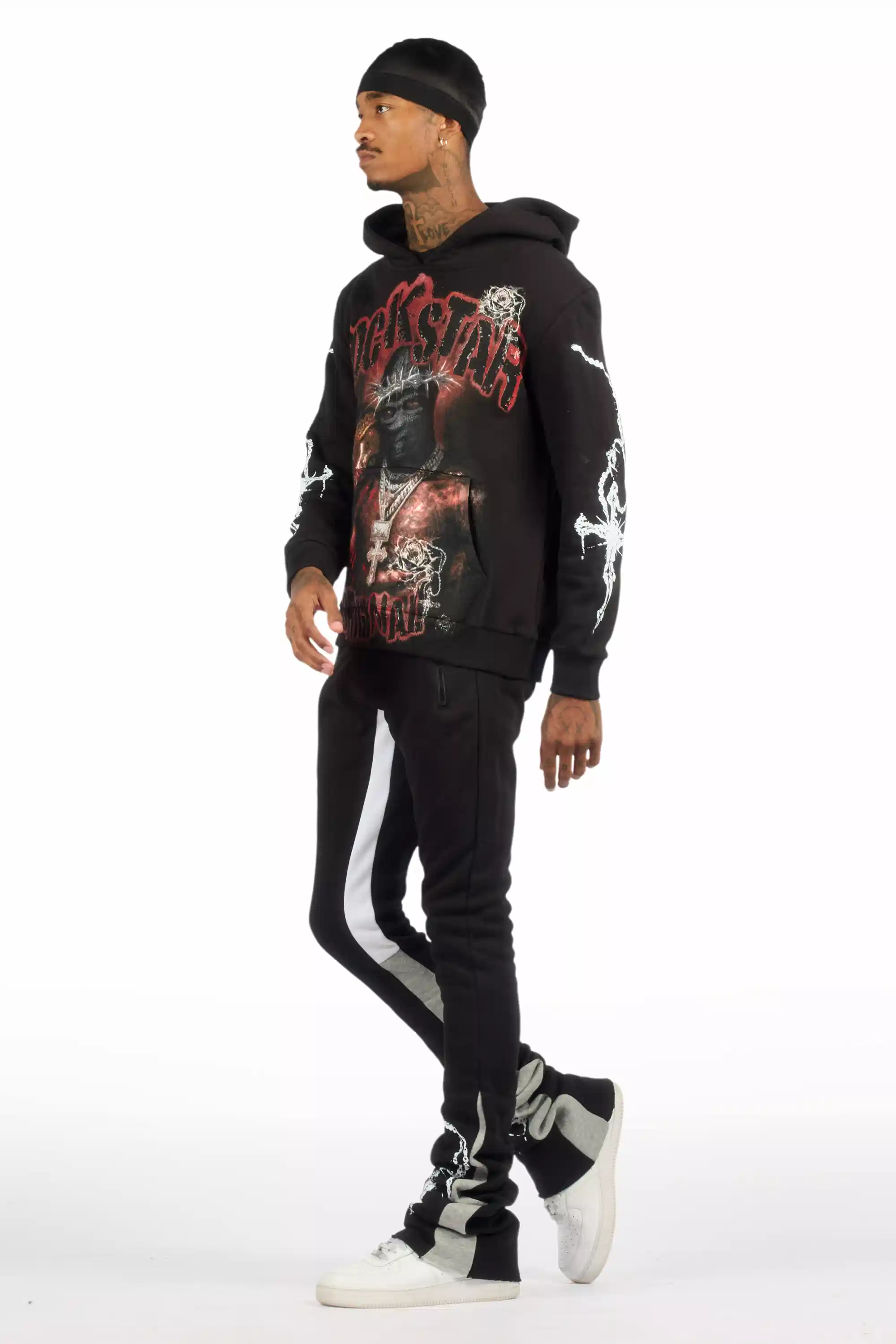 Vontae Black/Multi Hoodie/Super Stacked Track Set - Image 6