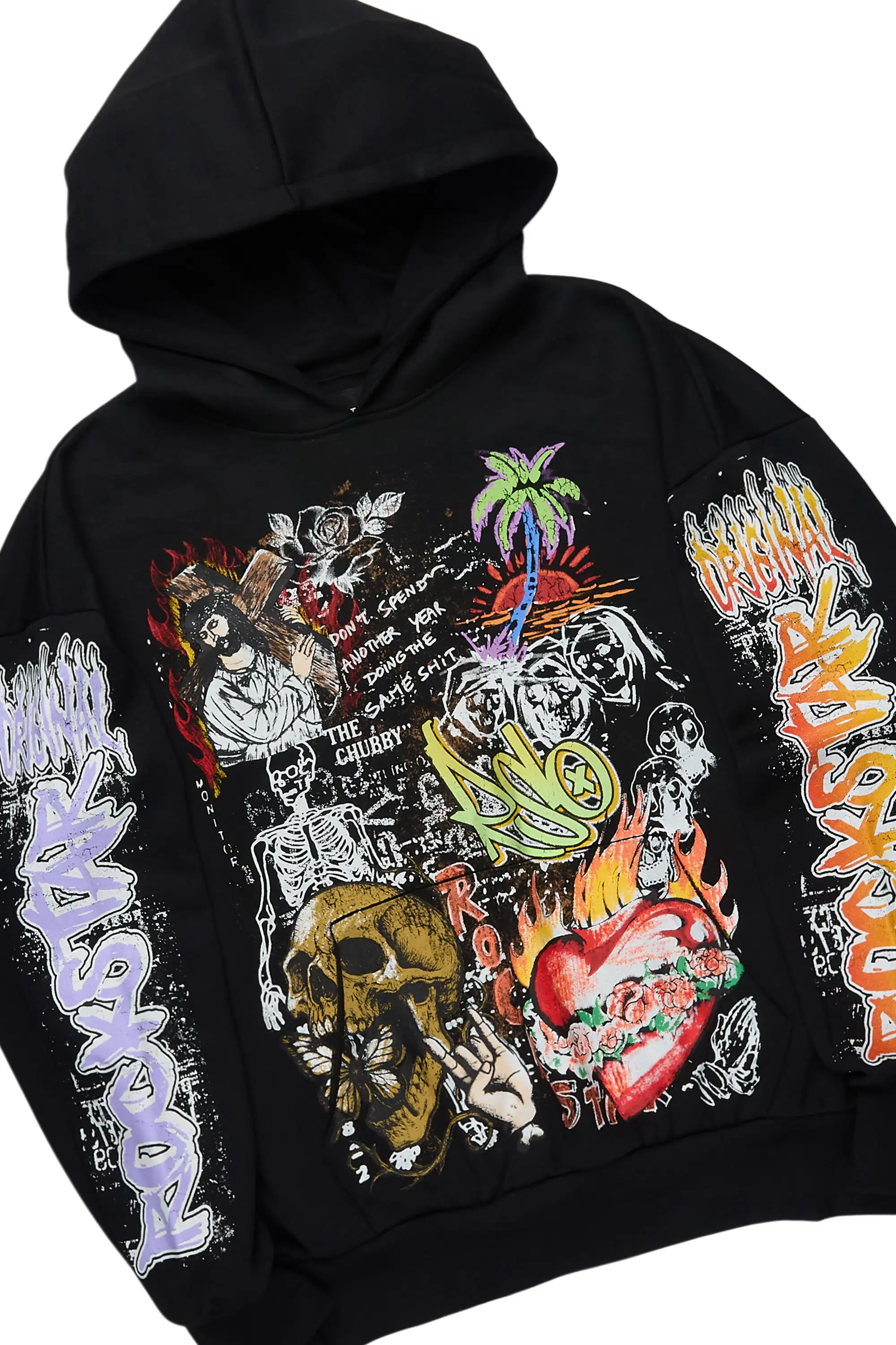 Zyver Black Hoodie/Baggy Pant Track Set - Image 6