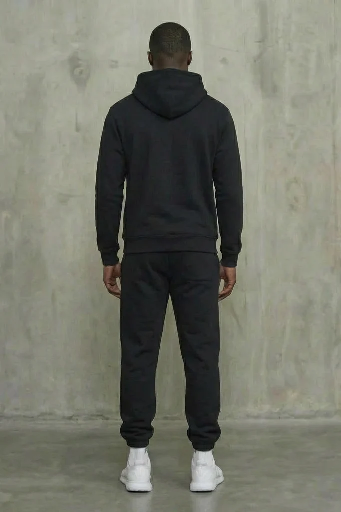 Jolt Black Hoodie/Jogger Track Set - Image 5