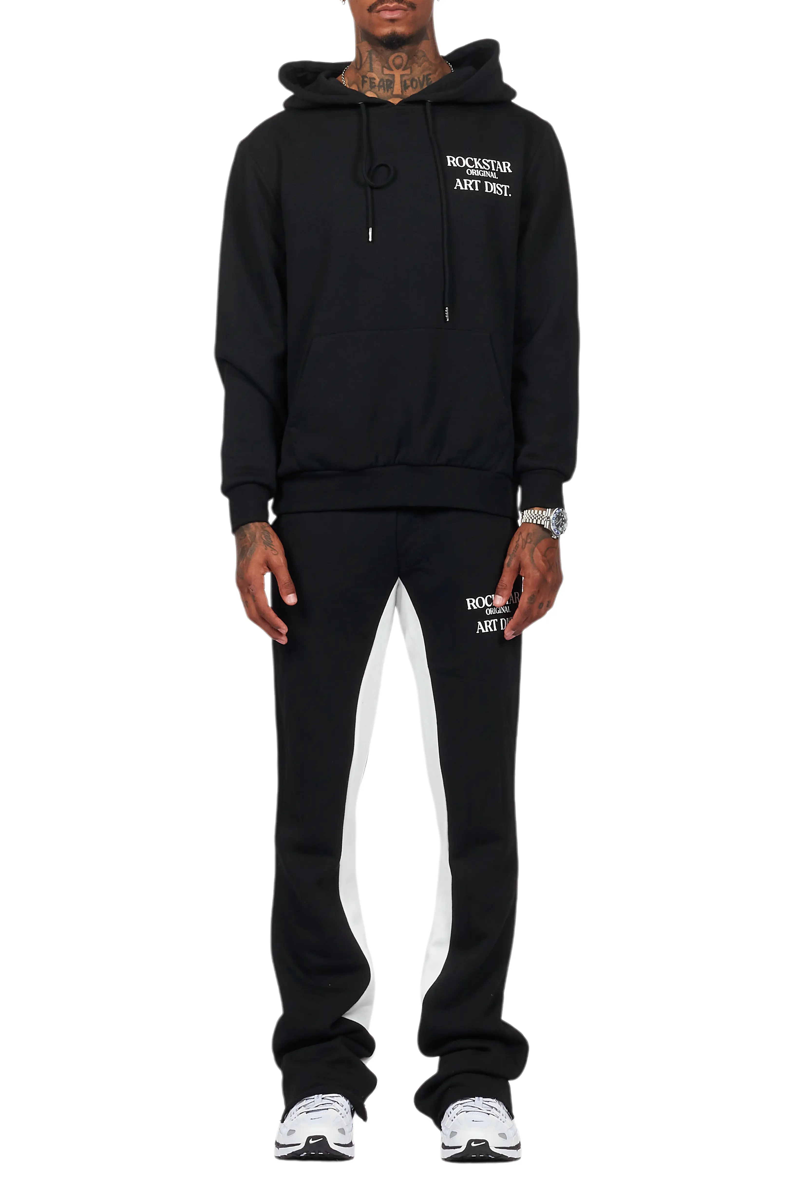 Briggs Black Hoodie/Baggy Fit Pant Set - Image 9