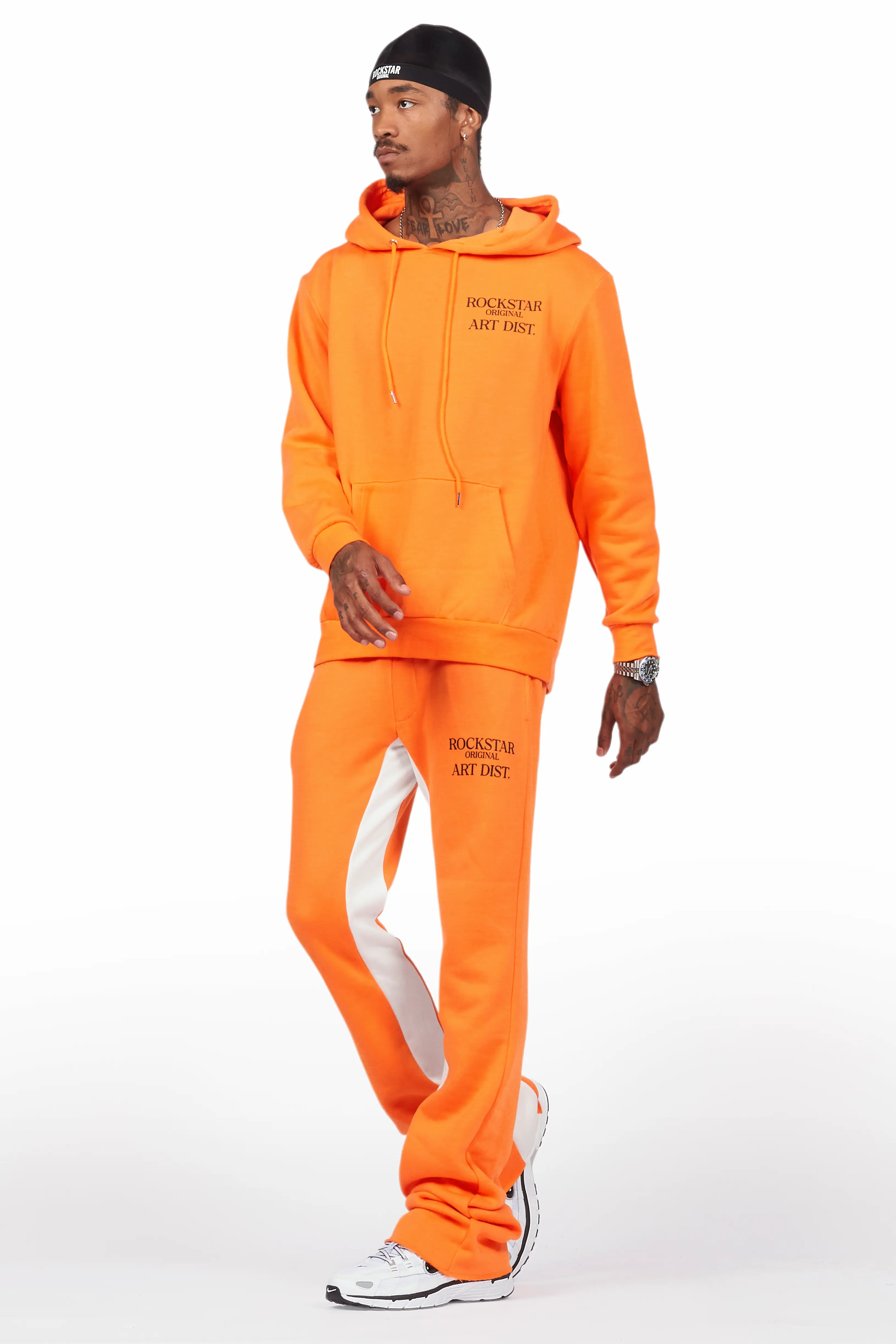 Briggs Orange Hoodie/Baggy Fit Pant Set - Image 5