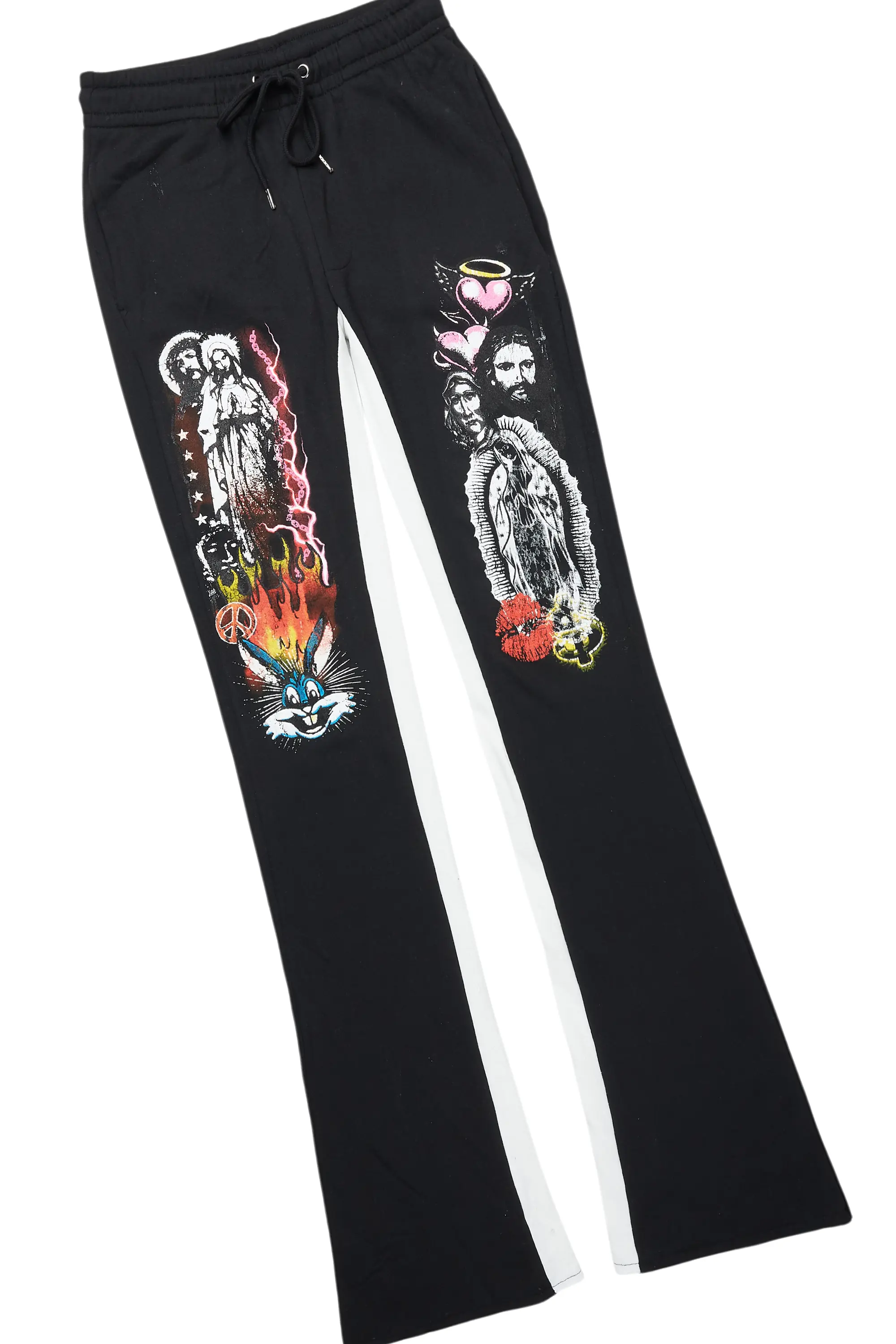 Santos Black Hoodie/Baggy Track Pant Set - Image 10