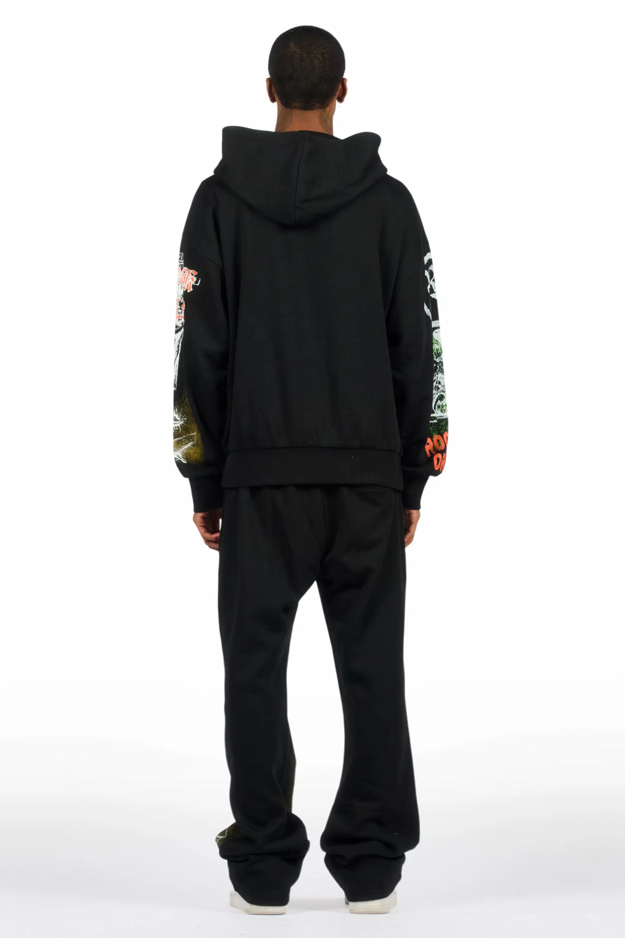 Suppersketch Black Hoodie/Baggy Pant Track Set - Image 5