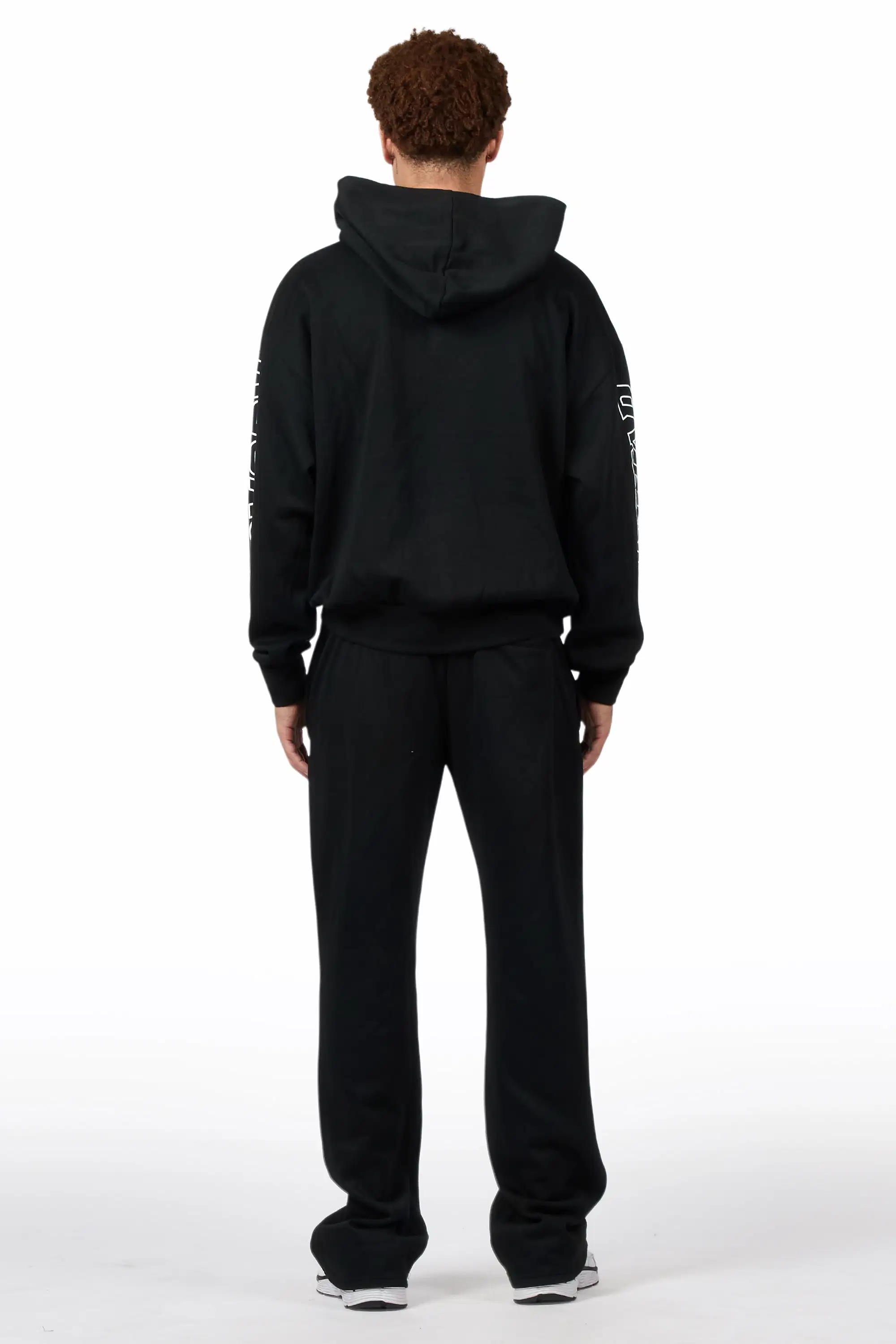 Spiller Black Hoodie Relaxed Track Set - Image 4