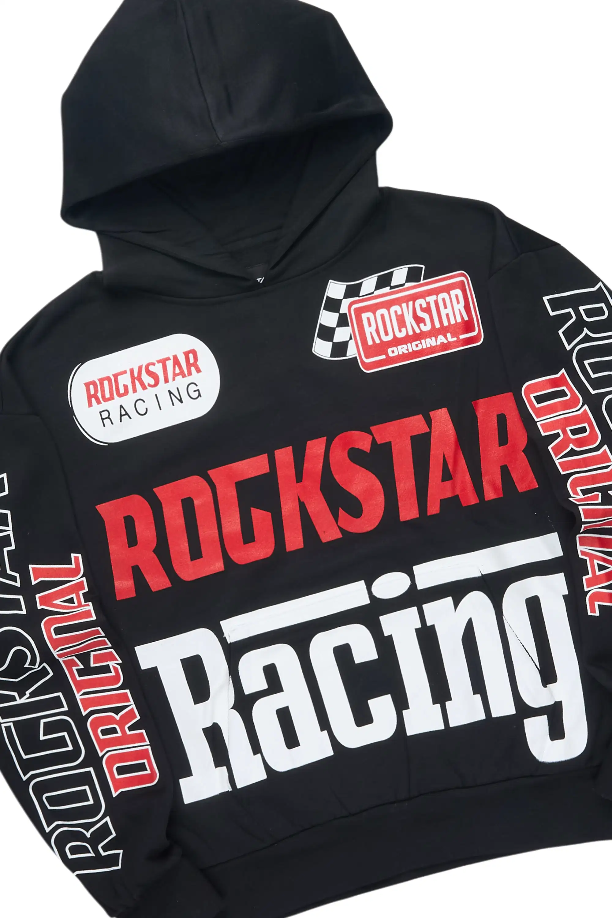 Spiller Black Hoodie Relaxed Track Set - Image 6