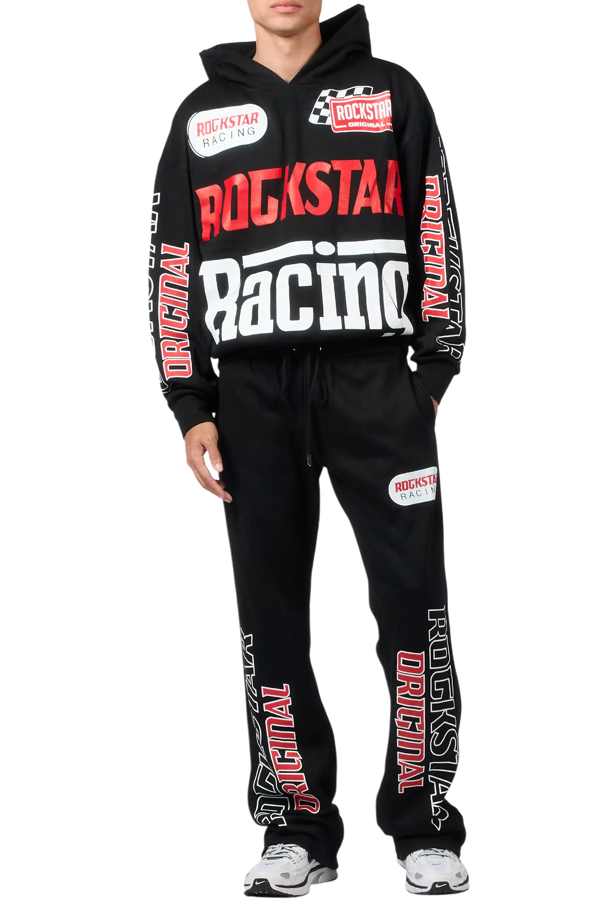 Spiller Black Hoodie Relaxed Track Set - Image 8