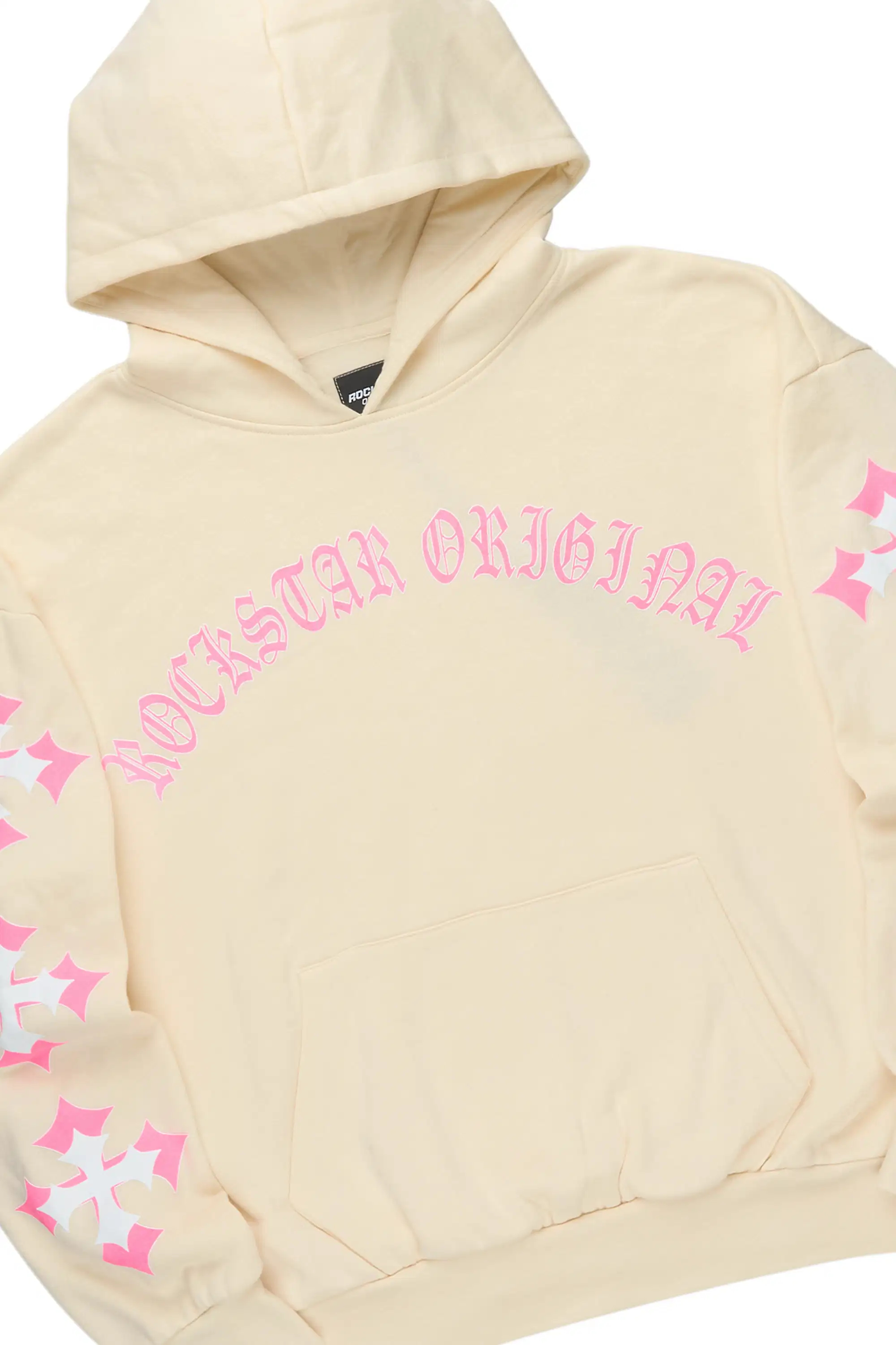 Vano Sand/Pink Hoodie Relaxed Track Set - Image 6