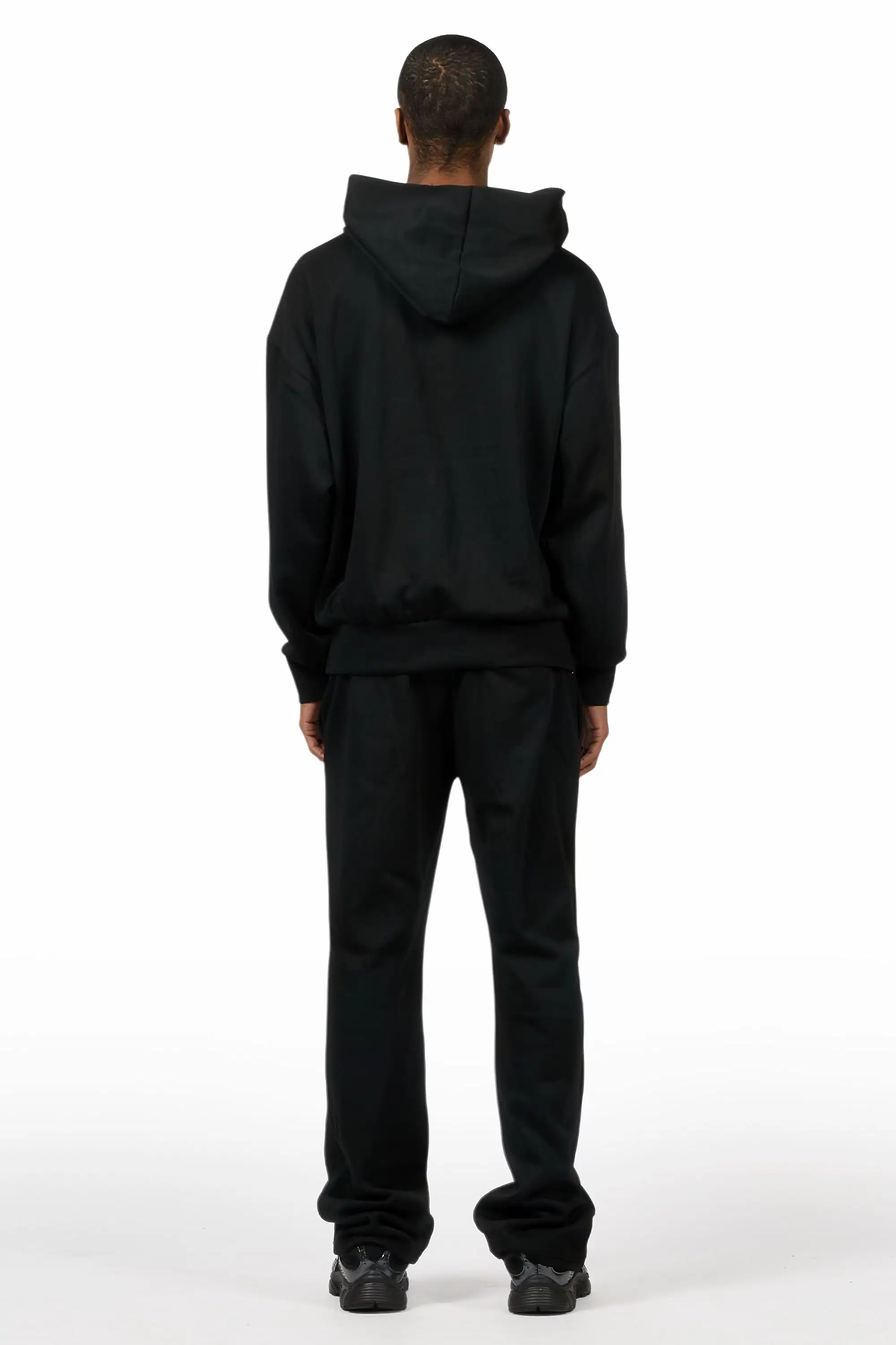 Cero Black Hoodie Relaxed Track Set - Image 4