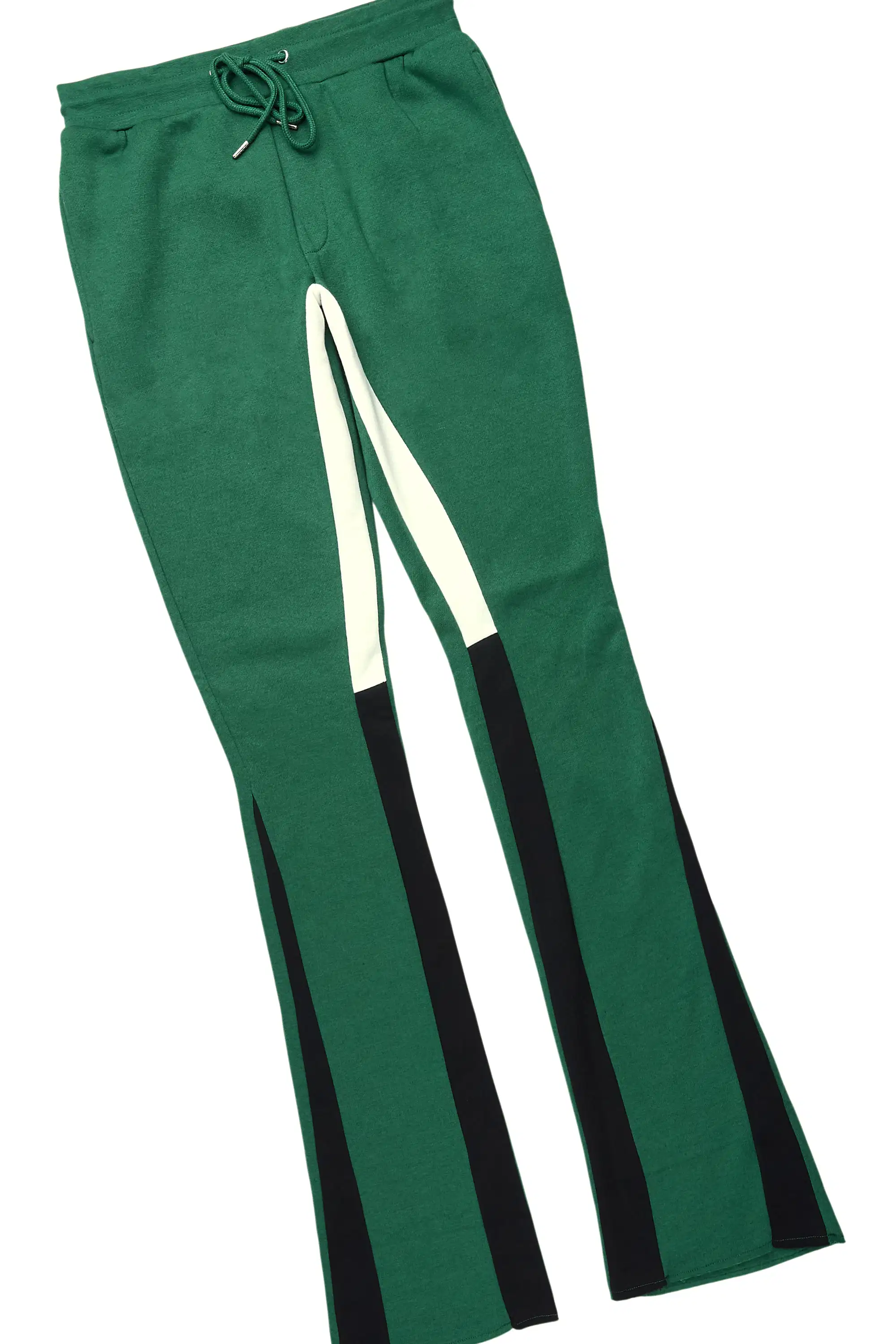 Basic Hunter Green Hoodie/Stacked Flare Track Set - Image 8