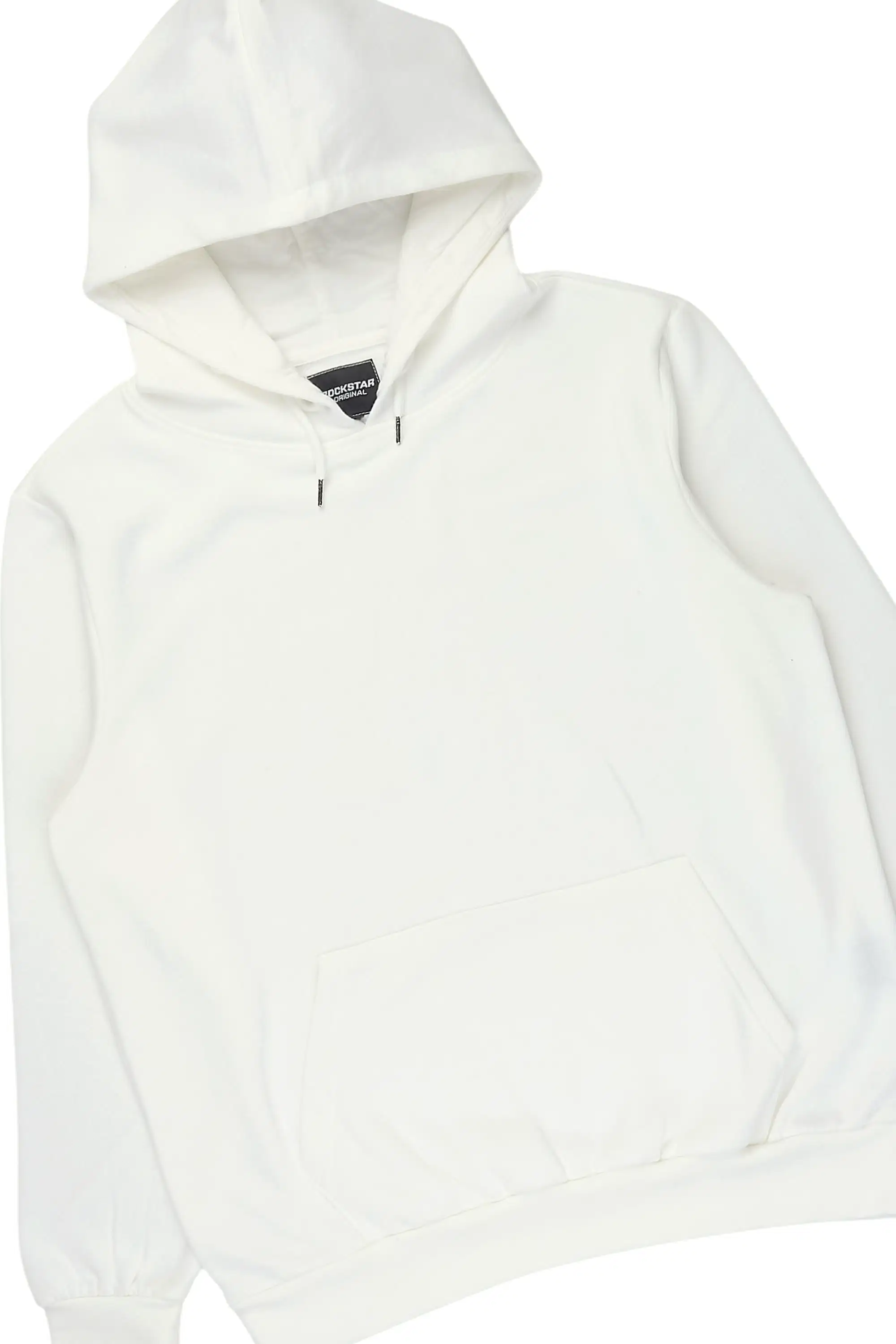 Basic White/Black Hoodie/Stacked Flare Track Set - Image 2