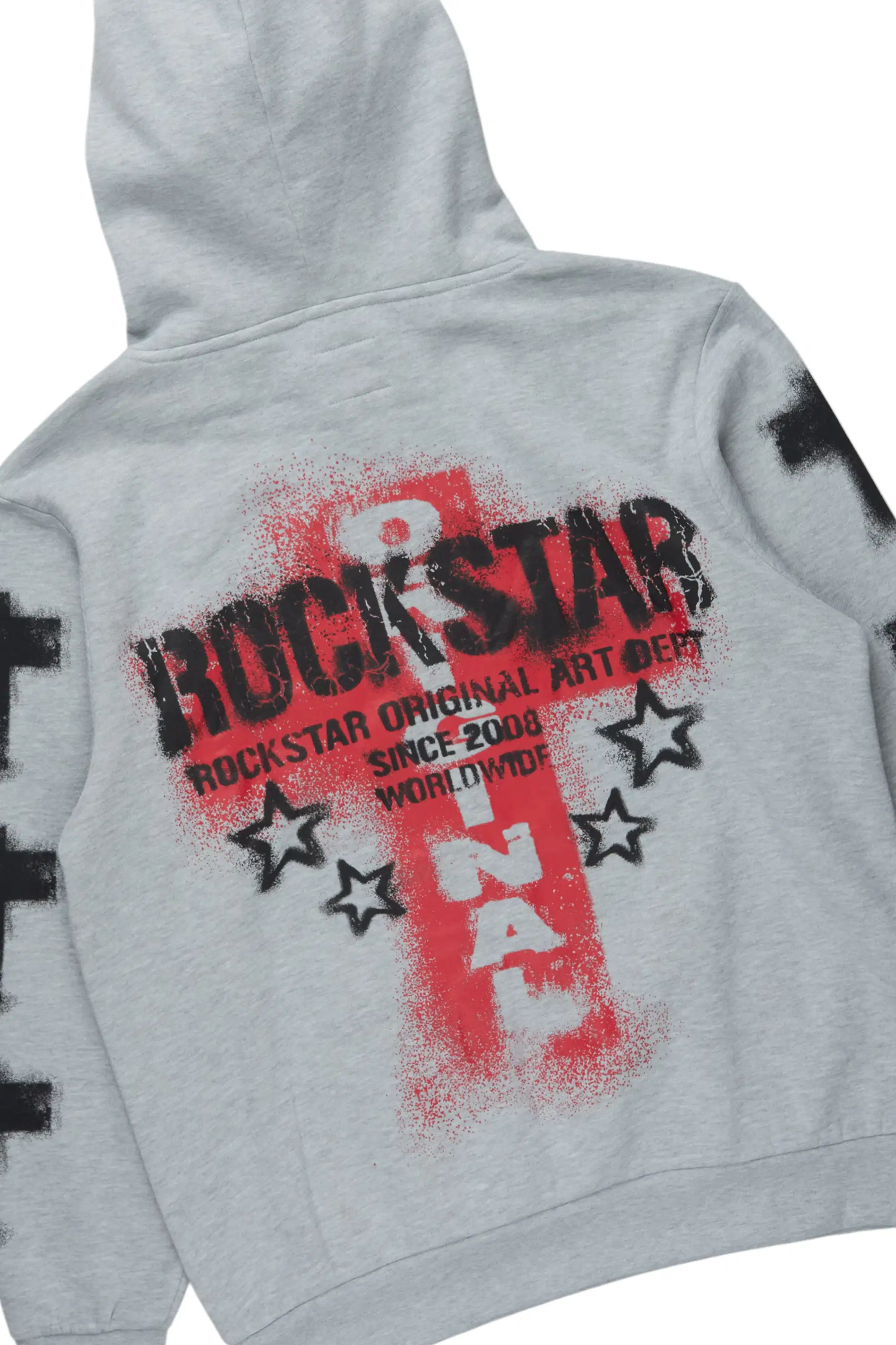 Crest Heather Grey Hoodie/Stacked Pant Track Set - Image 7