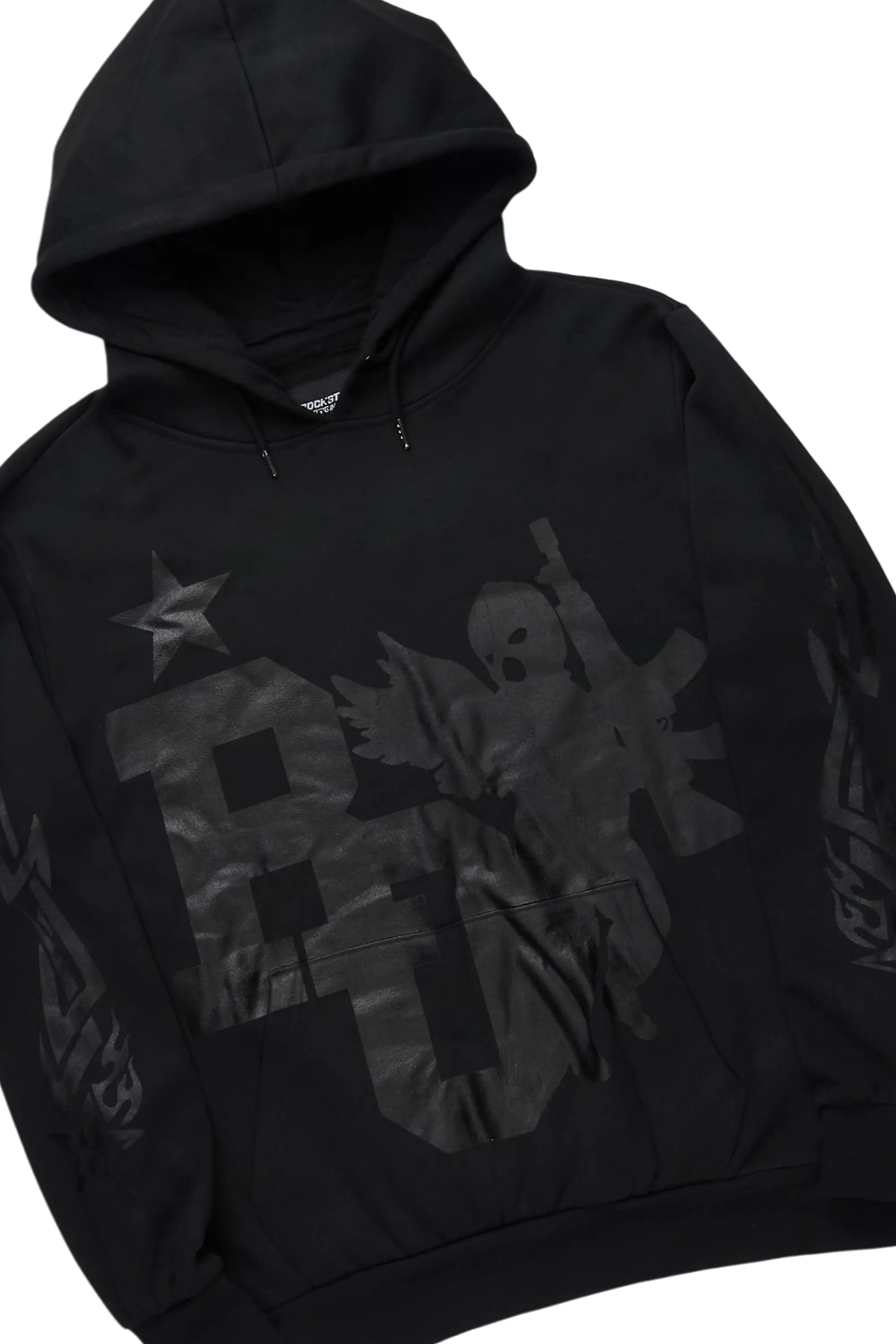 Pluton Black/Black Hoodie/Stacked Flare Track Set - Image 2