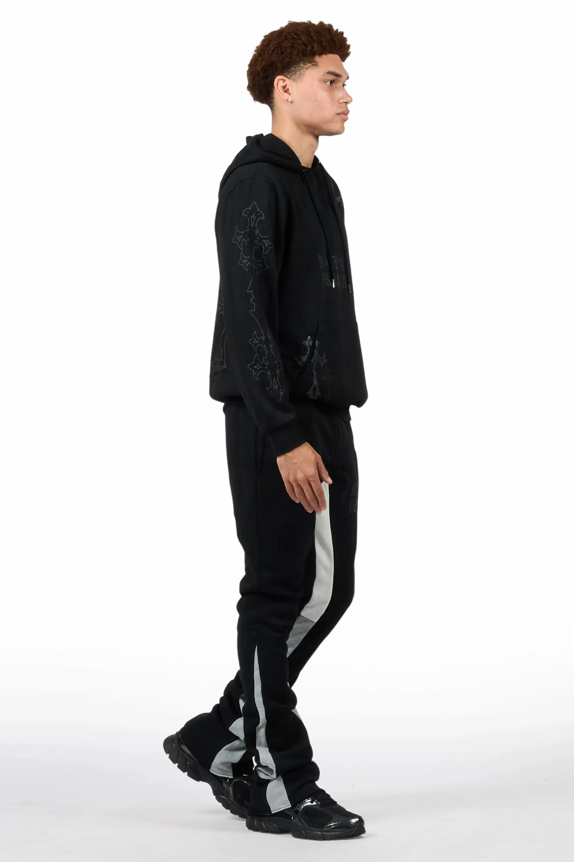 Navion Black/Grey Hoodie/Stacked Flare Track Set - Image 4