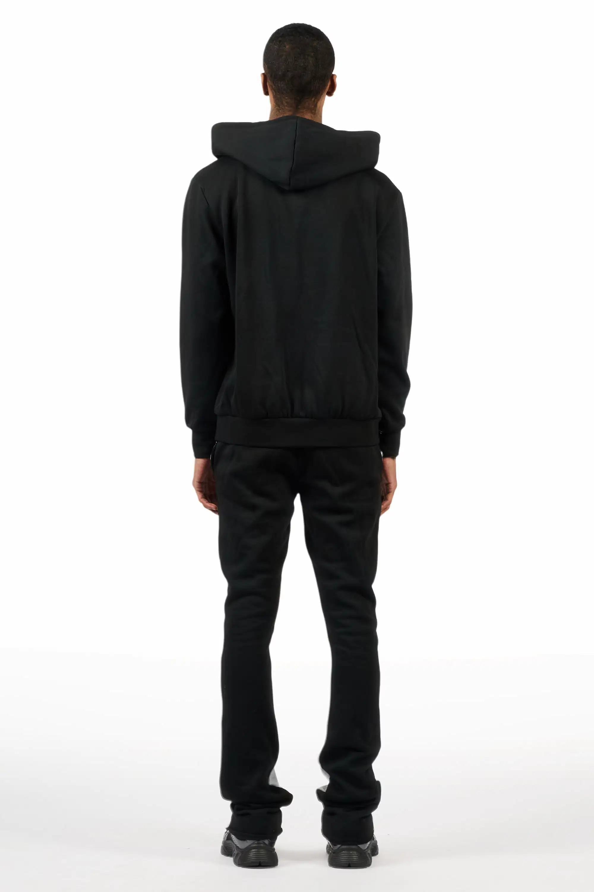 Art Dist 2.0 Black/Grey Hoodie/Stacked Flare Track Set - Image 4