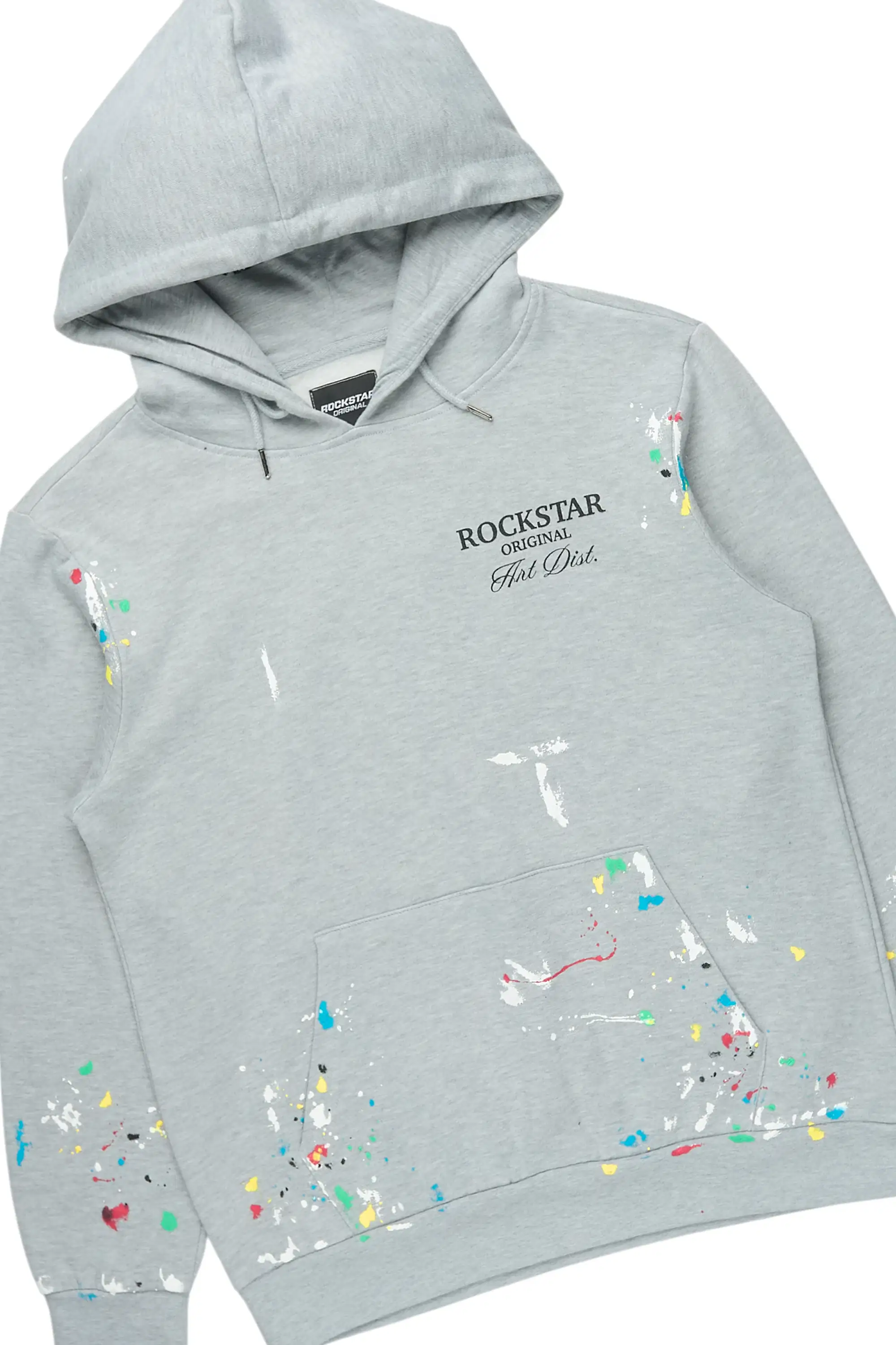 Art Dist 2.0 Heather Grey/Multi Hoodie/Stacked Flare Track Set - Image 6
